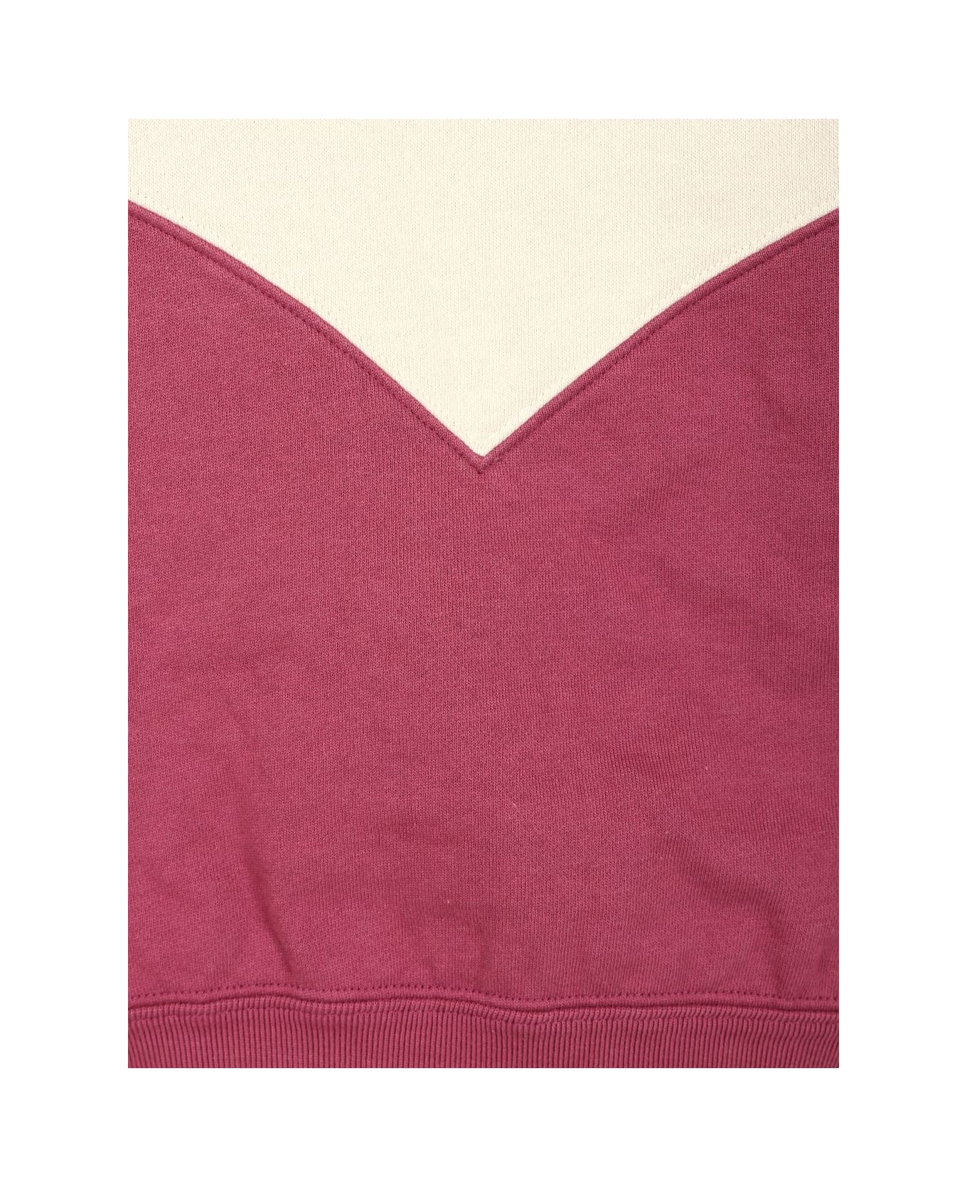 Marant Étoile Houston Sweatshirt - ECRU/RASPBERRY