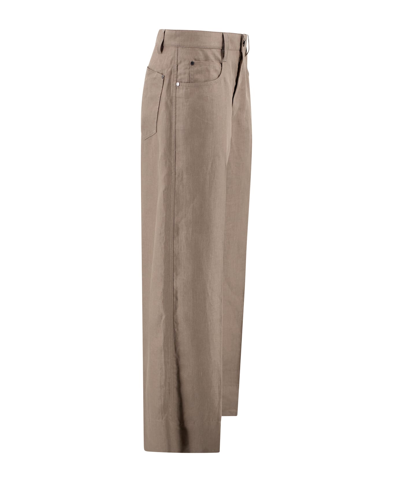 Brunello Cucinelli Relaxed Twill Trousers