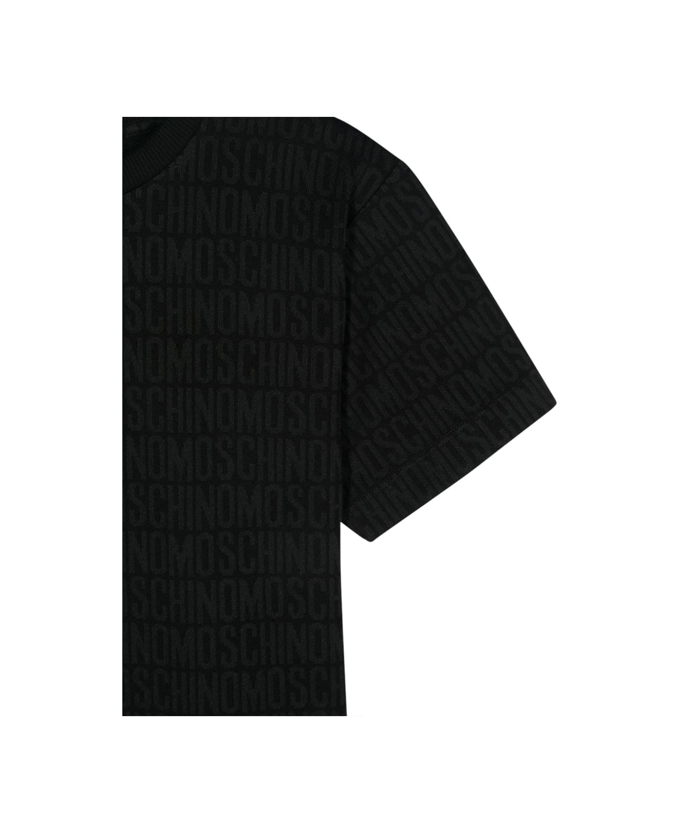 Moschino Maxi T Shirt M/c - BLACK