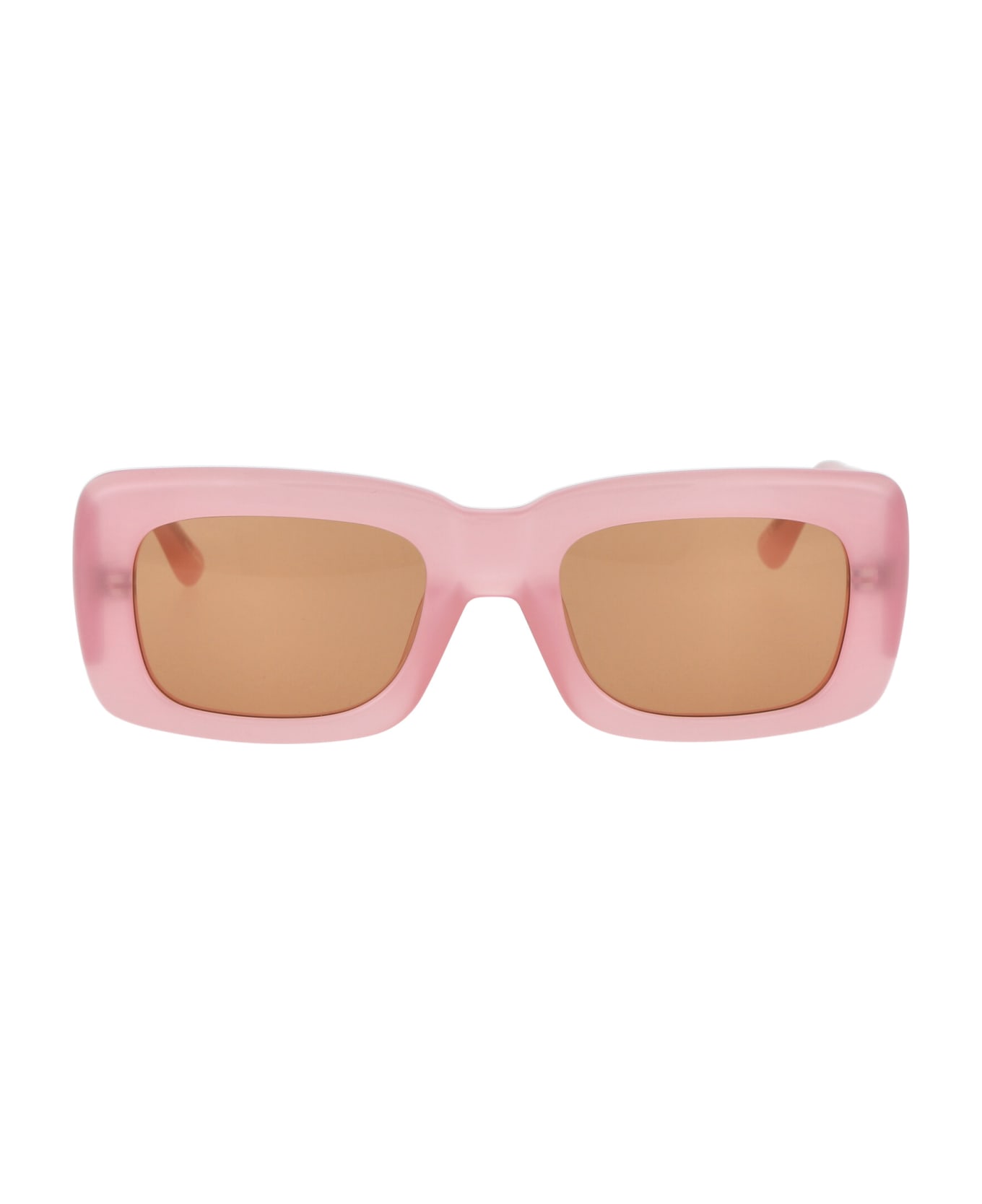 The Attico Marfa Sunglasses - PINK/SILVER/PINK
