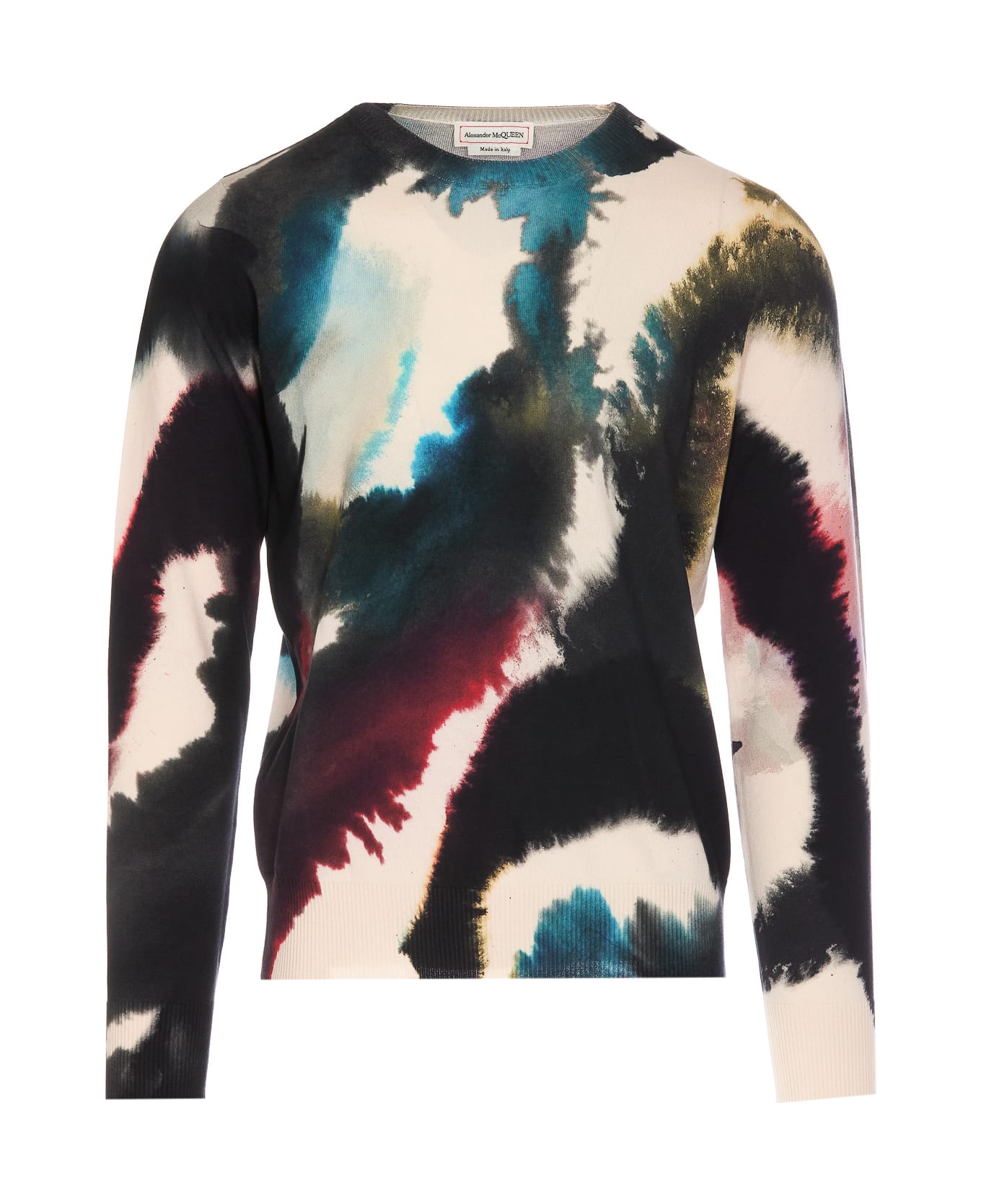 Alexander McQueen Watercolor Print Sweater - Multicolor ニットウェア