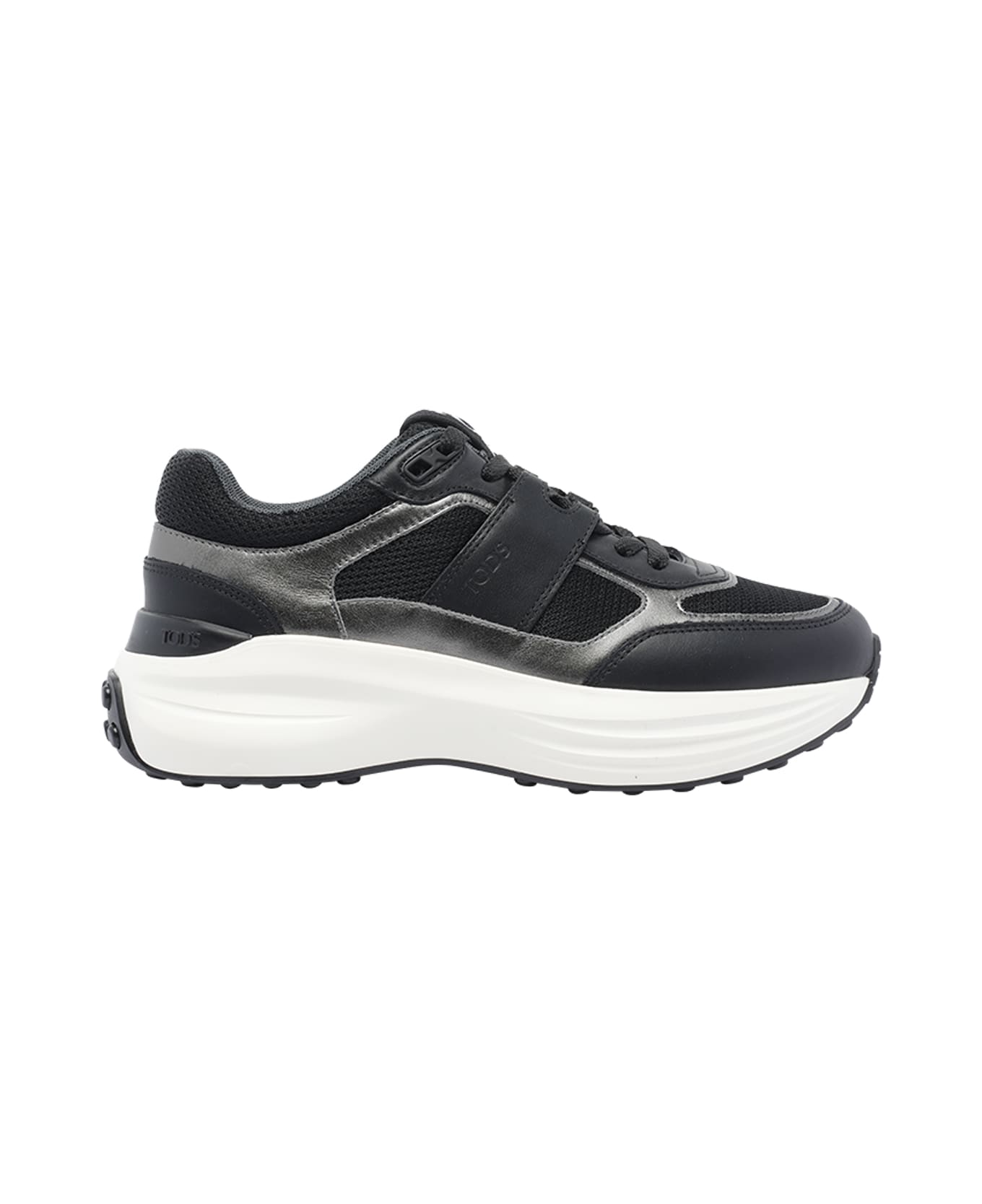 Tod
s Leather And Technical Fabric Sneakers - Grey