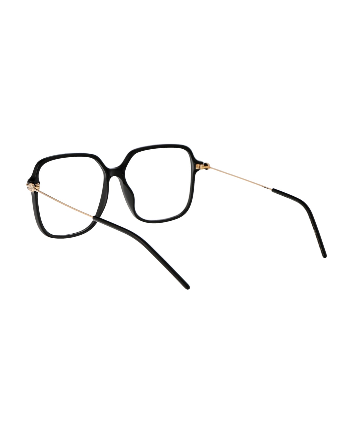 Gucci Eyewear Gg1271o Glasses - 001 BLACK GOLD TRANSPARENT