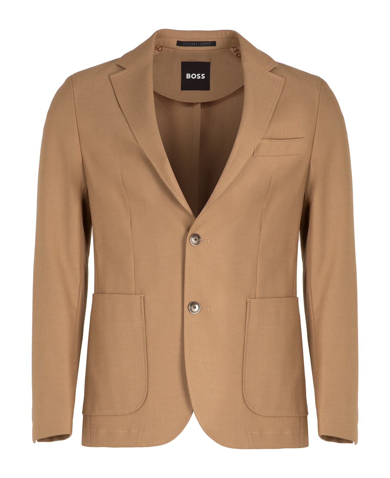Hugo Boss Single-breasted Two-button Jacket - Beige