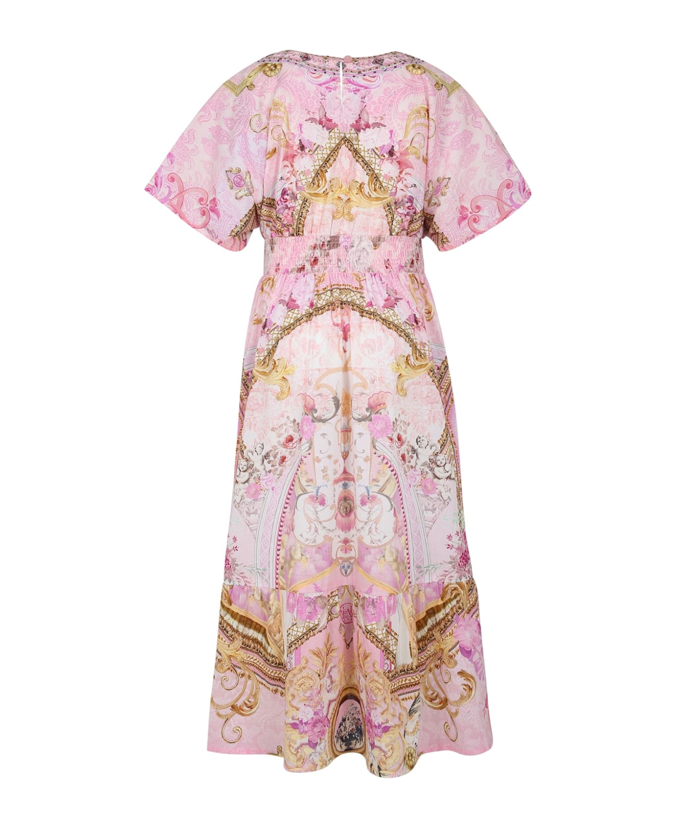 Camilla Pink Dress For Girl With Floral Print - Pink