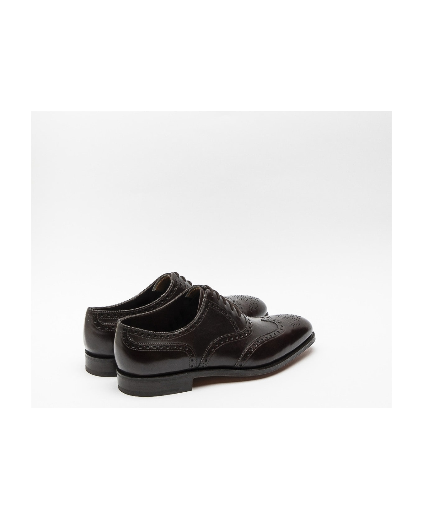 John Lobb Stowey Dark Brown Misty Calf Oxford Shoe - Marrone ローファー＆デッキシューズ