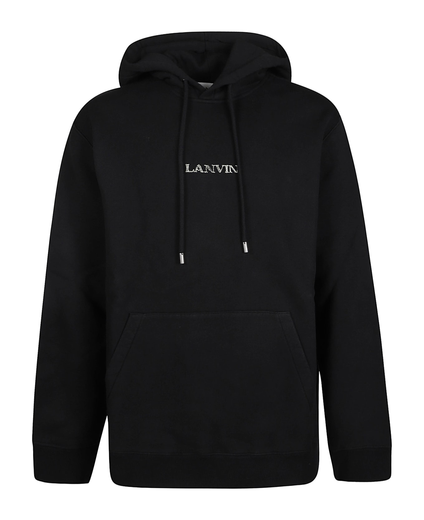Lanvin Logo Hoodie - Black フリース