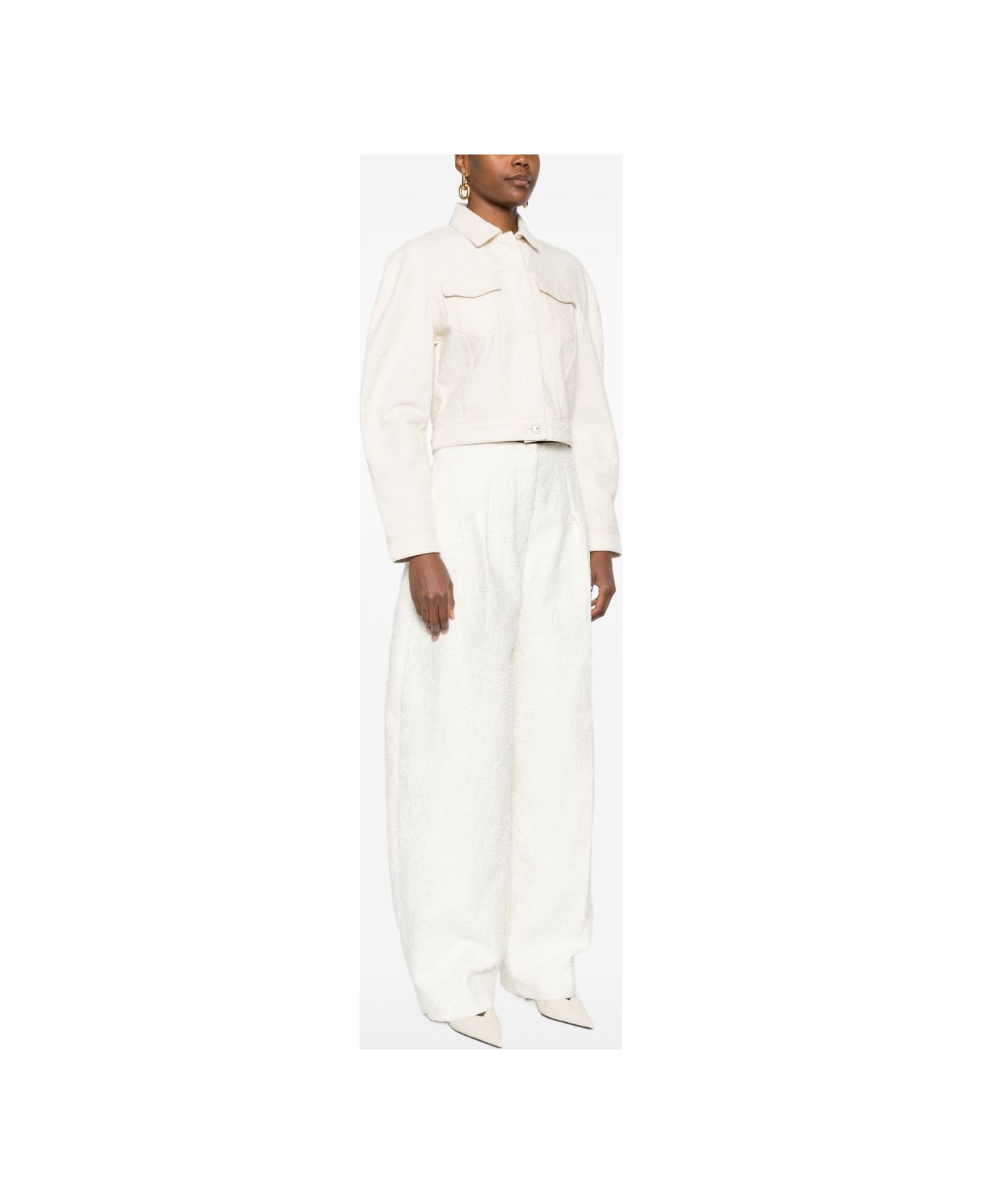 Jacquemus La Veste De-nimes Denim Jacket - White
