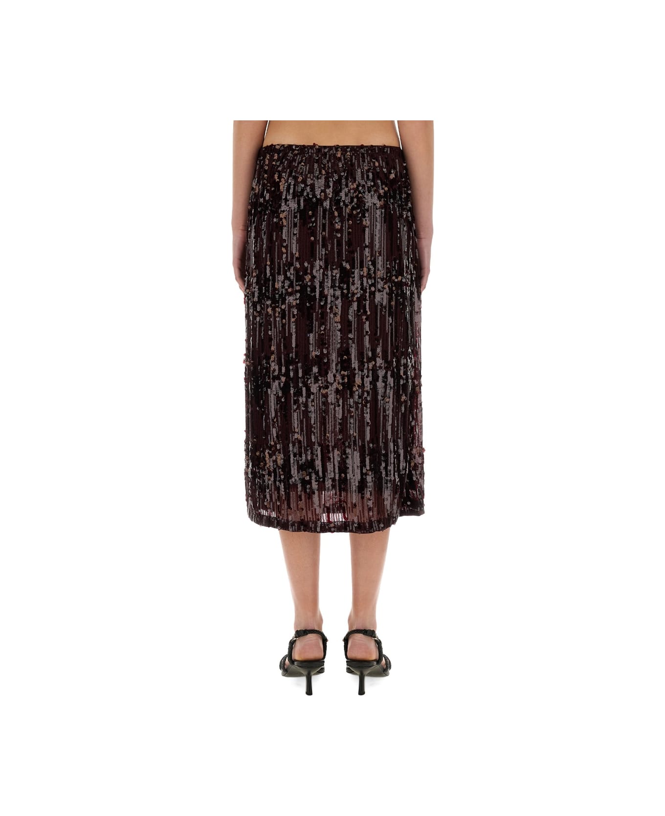 Baum und Pferdgarten Midi Skirt "jaino" - BORDEAUX