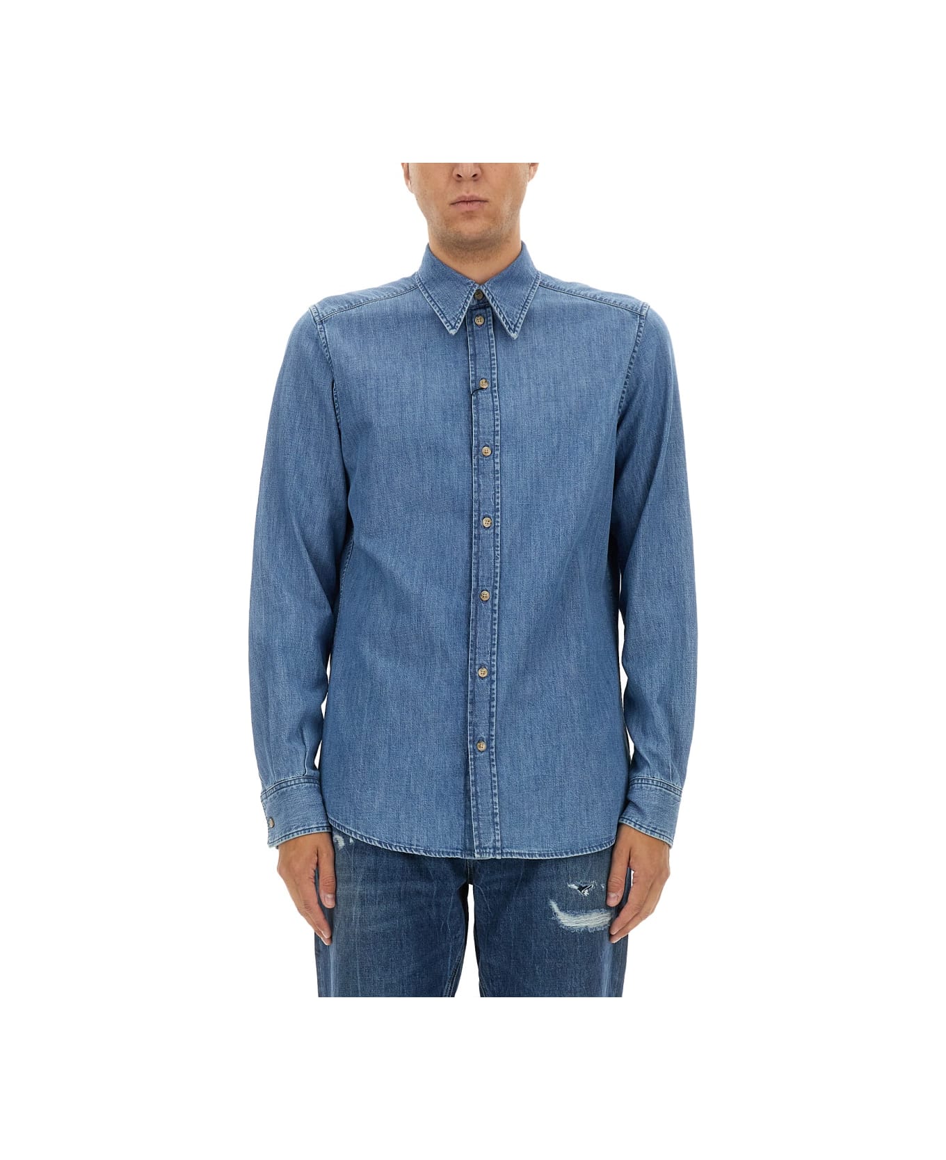 Dolce 
Gabbana Cotton Shirt - DENIM
