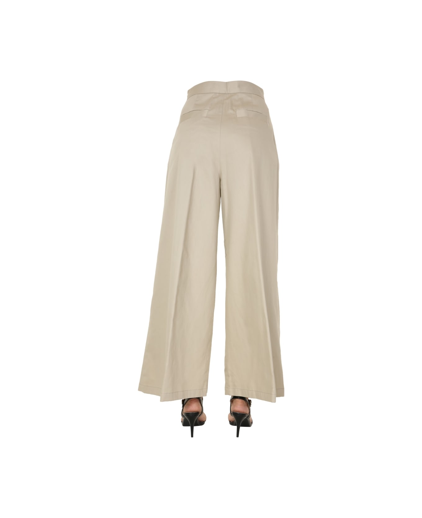 Aspesi Wide Green trousers - WHITE