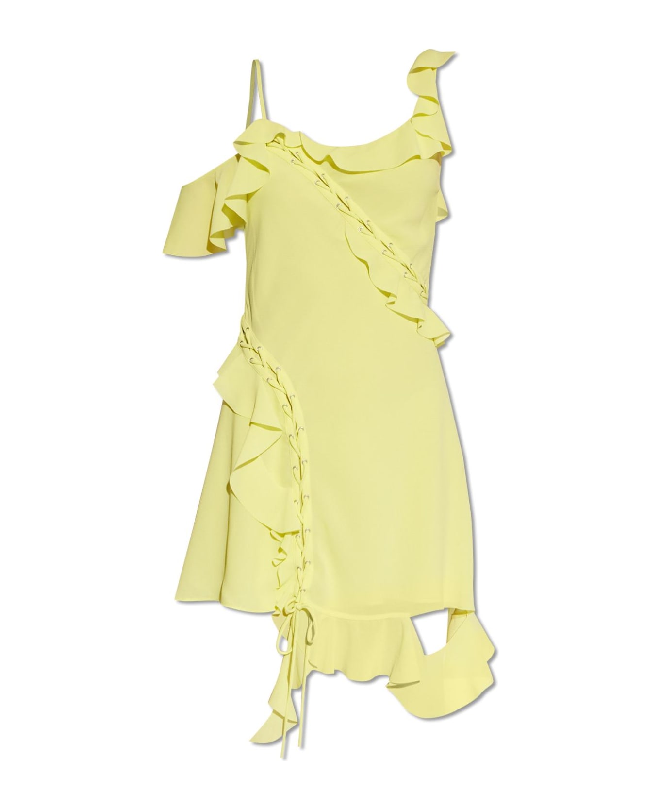 Acne Studios Asymmetrical Dress - Acid yellow