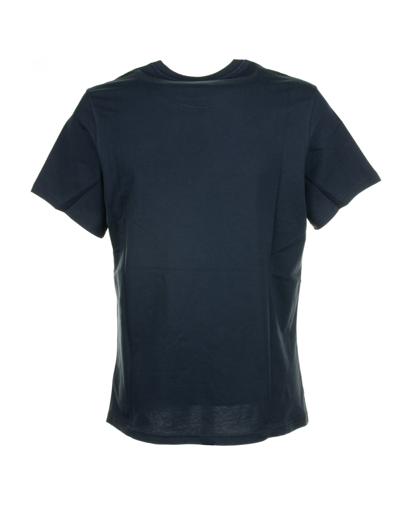 Barbour Navy Blue T-shirt With Pocket And Logo - NAVY シャツ