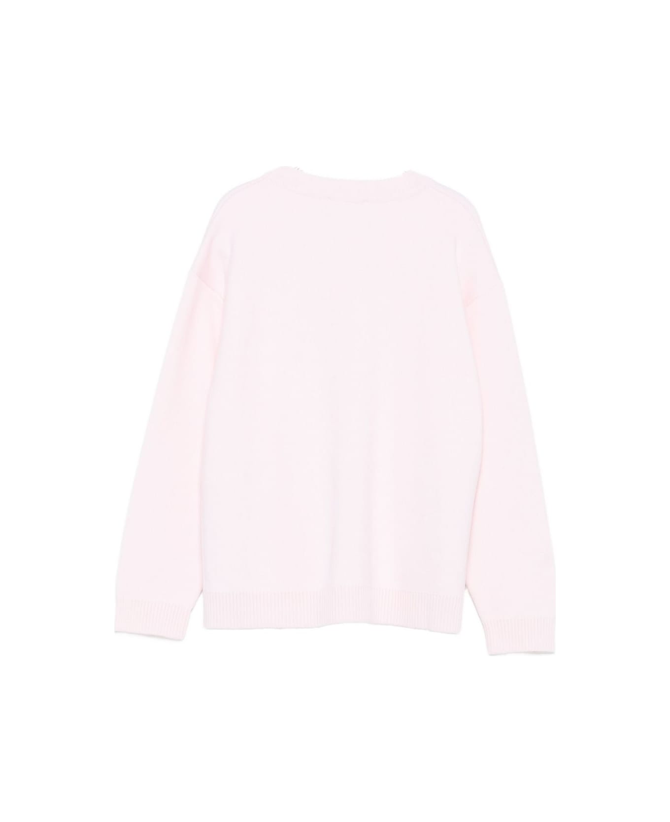Fendi Kids Junior Pink Wool Sweater - Pink