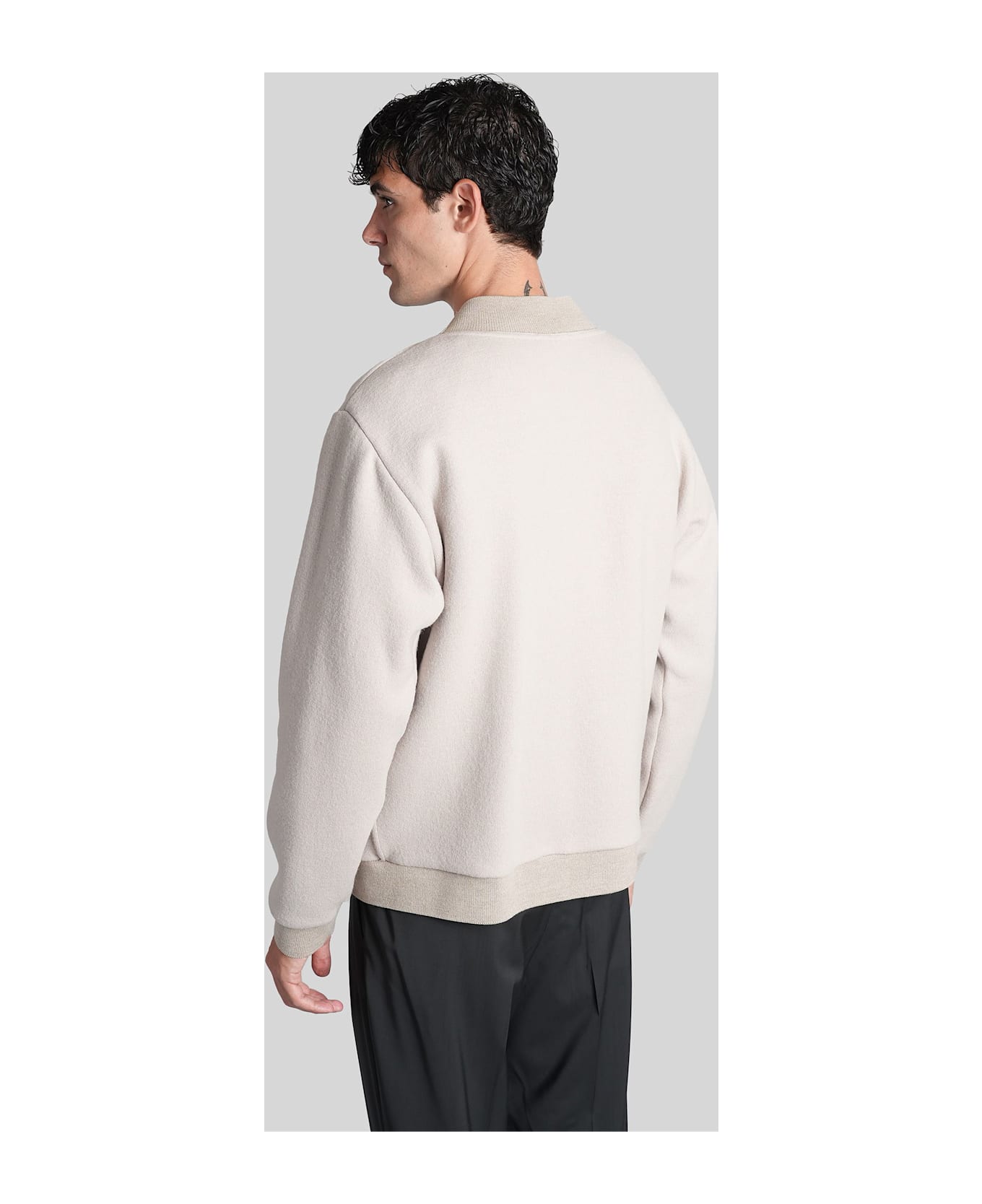 Barena Cavian Cardigan In Grey Wool - grey
