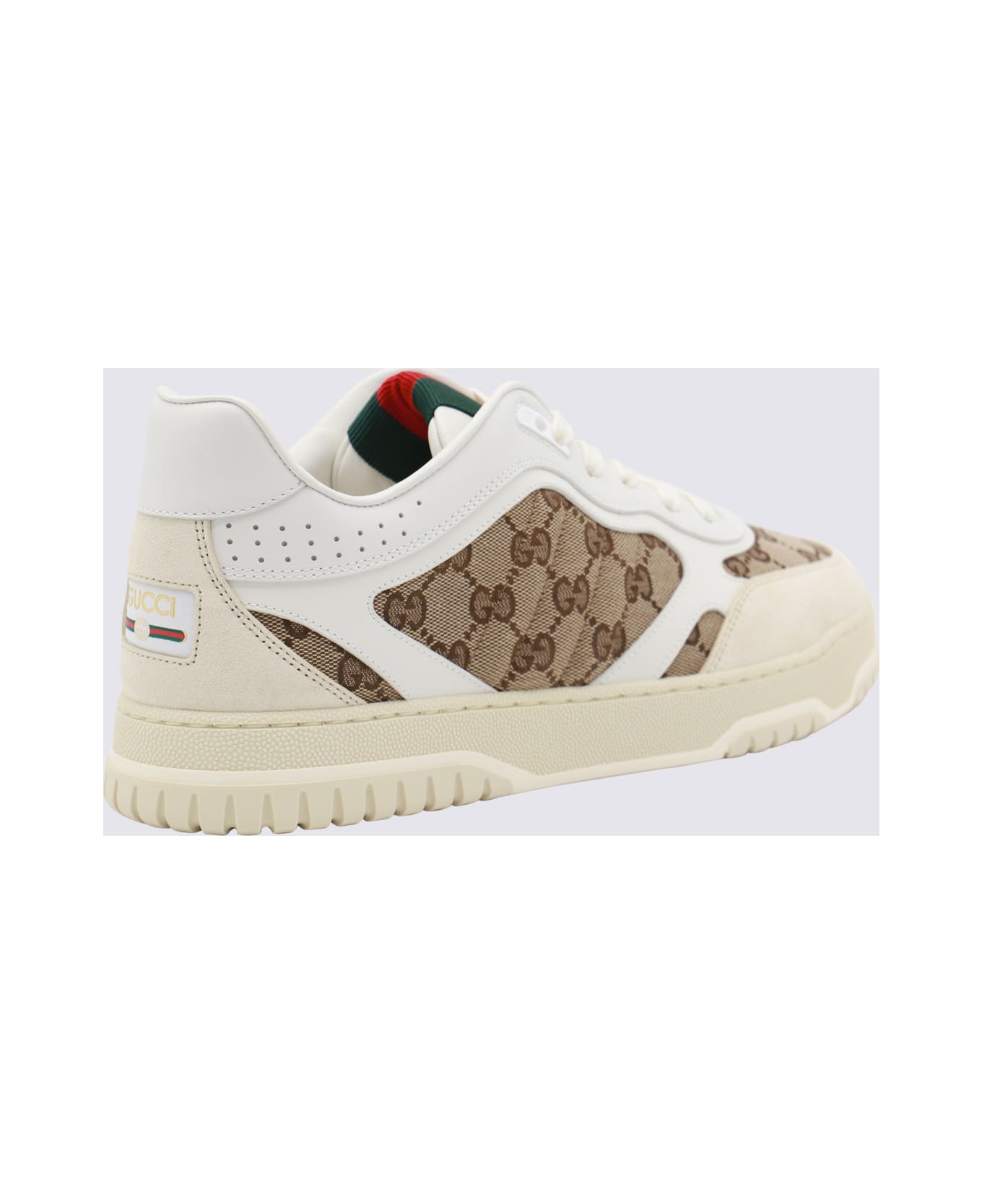 Gucci Ivory Sneakers - WHITE/BEIGE