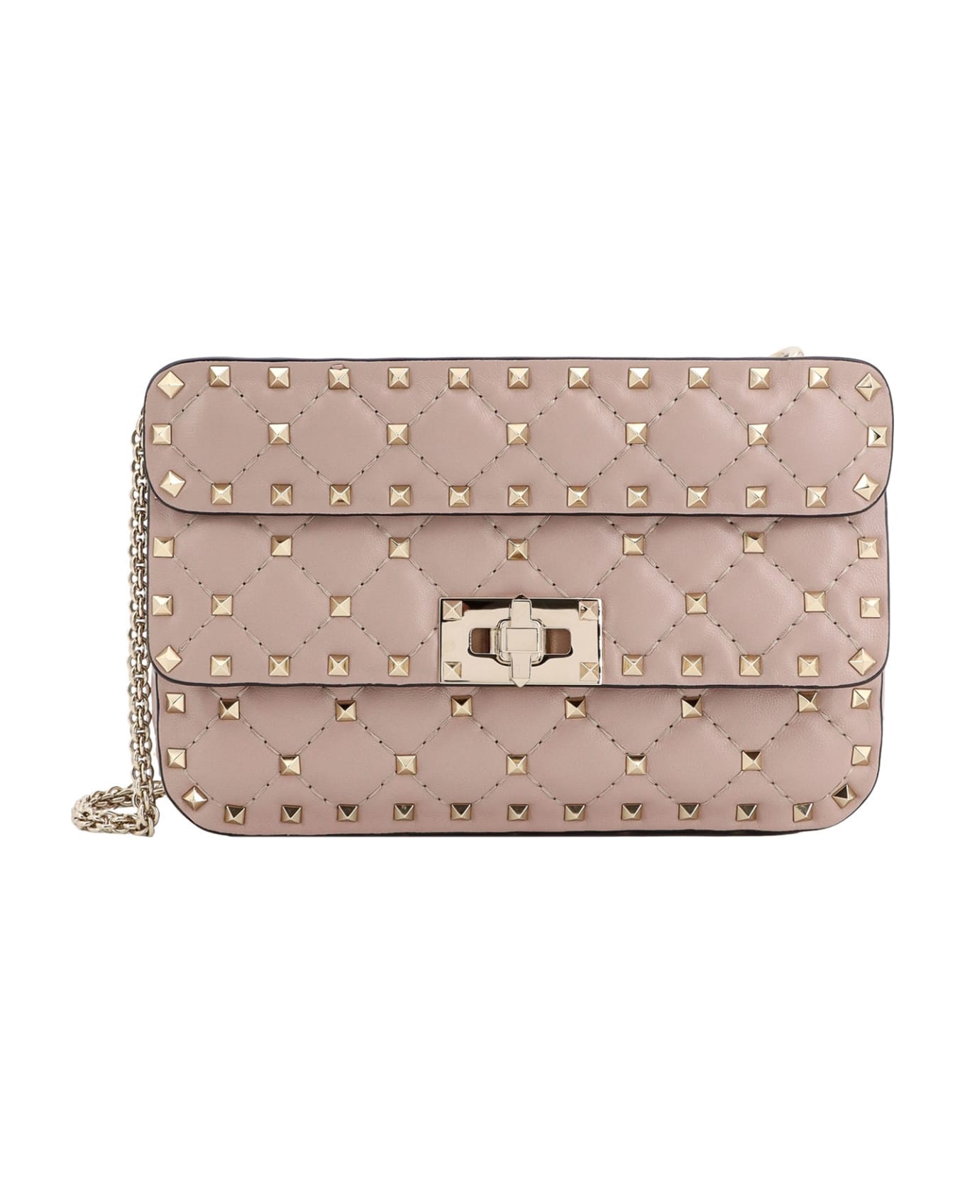 Valentino Garavani Rockstud Spike Shoulder Strap - Beige