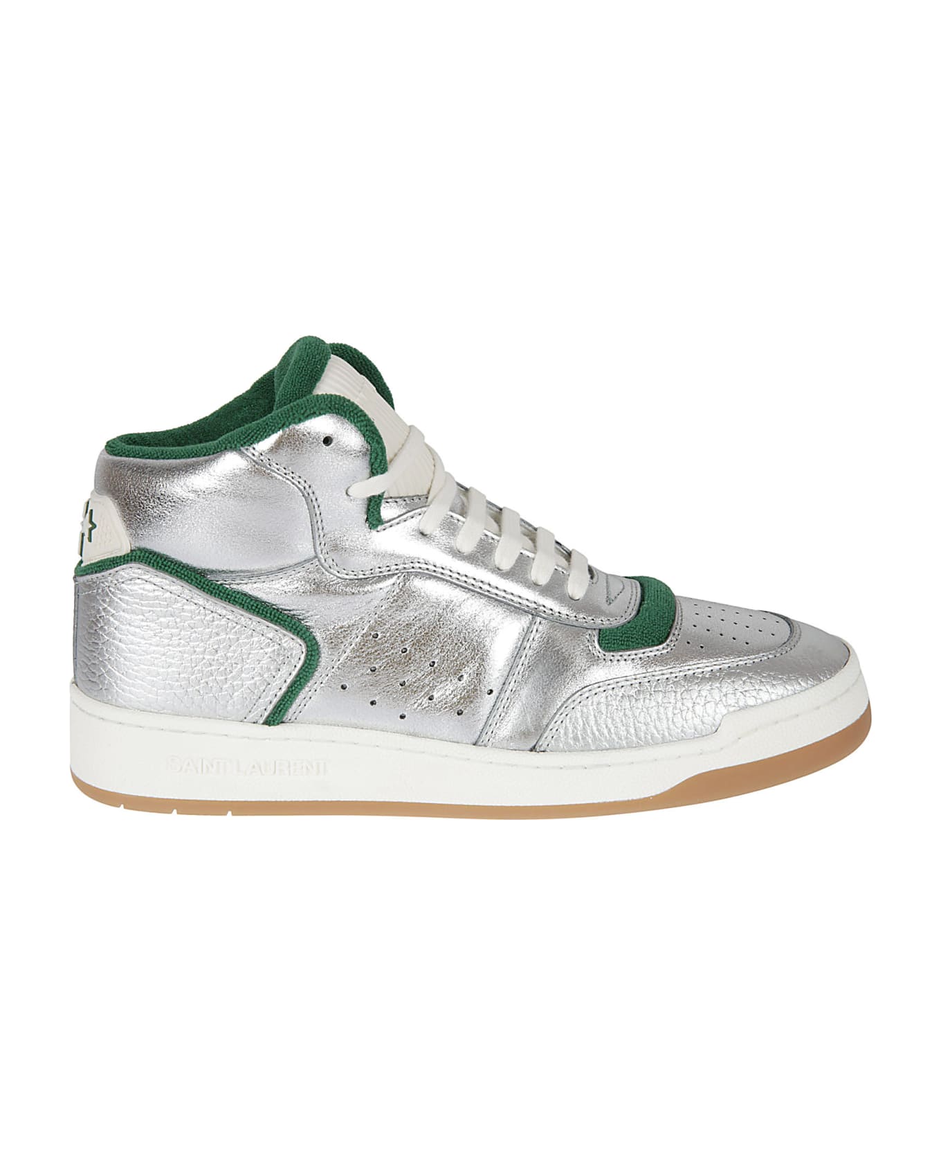 Saint Laurent Sl/80 Sneakers - Silver/Black