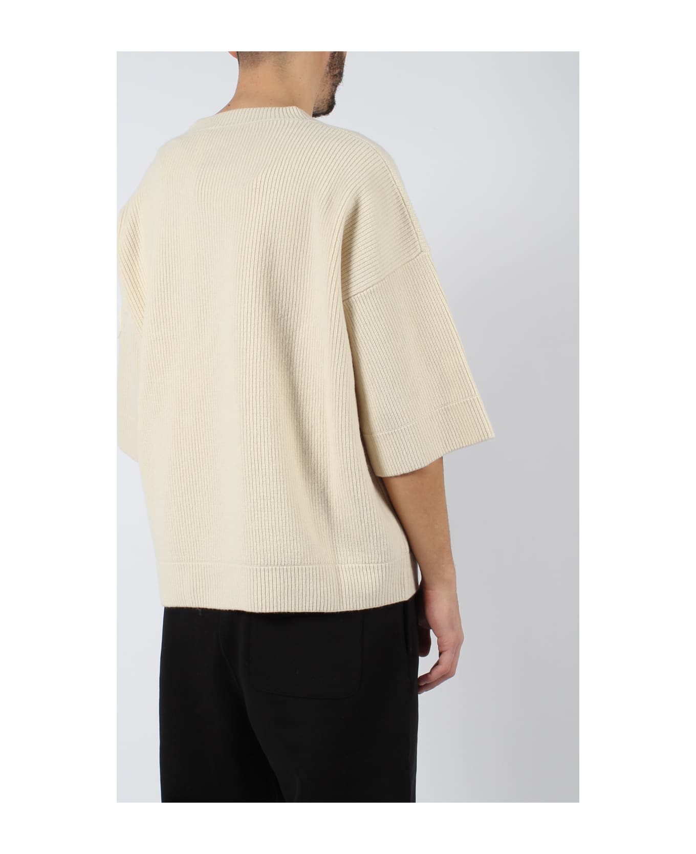 Moncler Genius Crewneck Ss Sweater - White