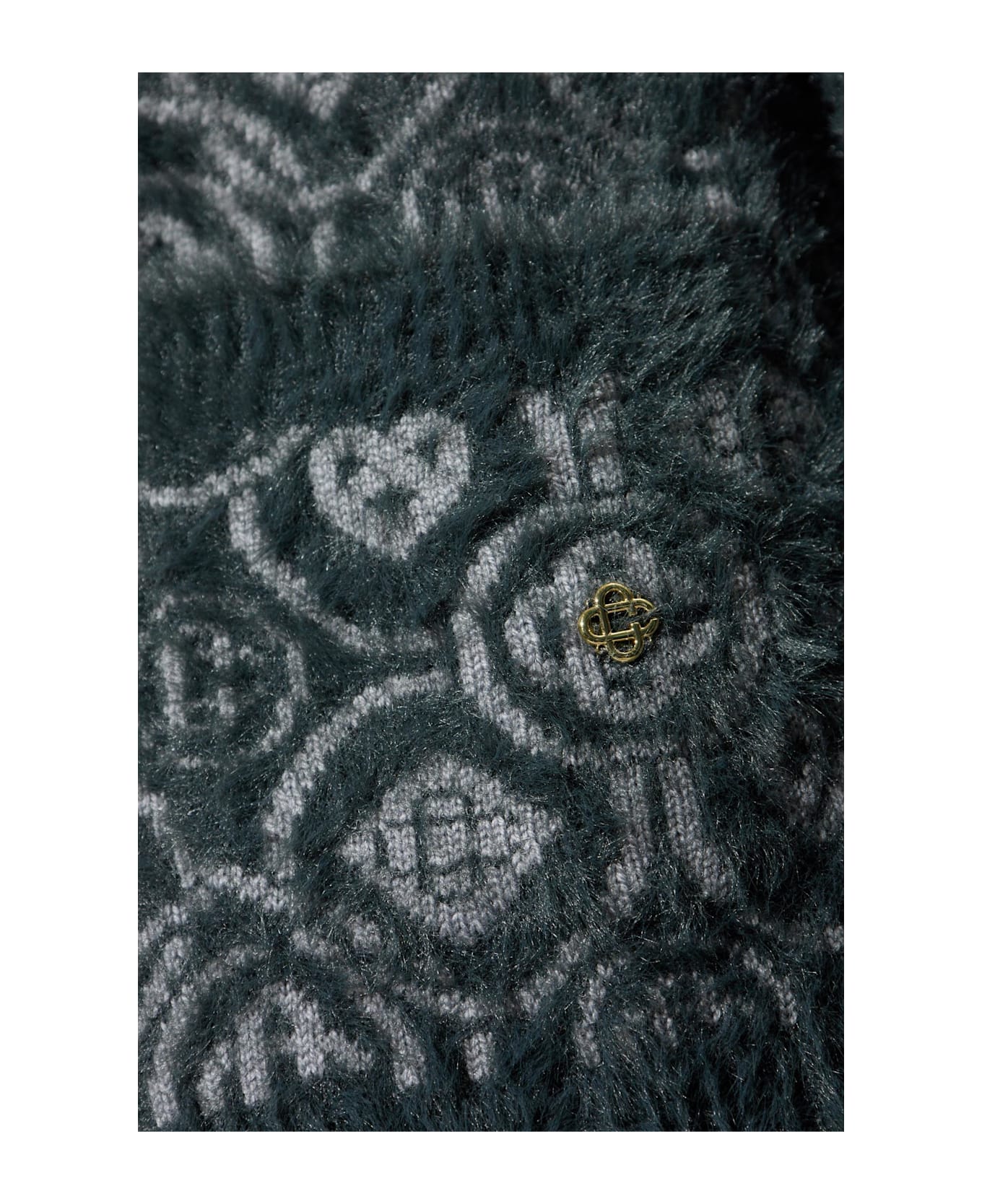 Casablanca Monogram Cardigan - GREY