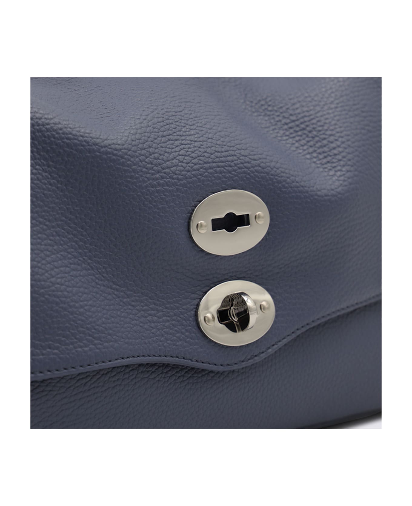 Zanellato Blue Leather Postina Baby Top Handle Bag - BLUE PAVON