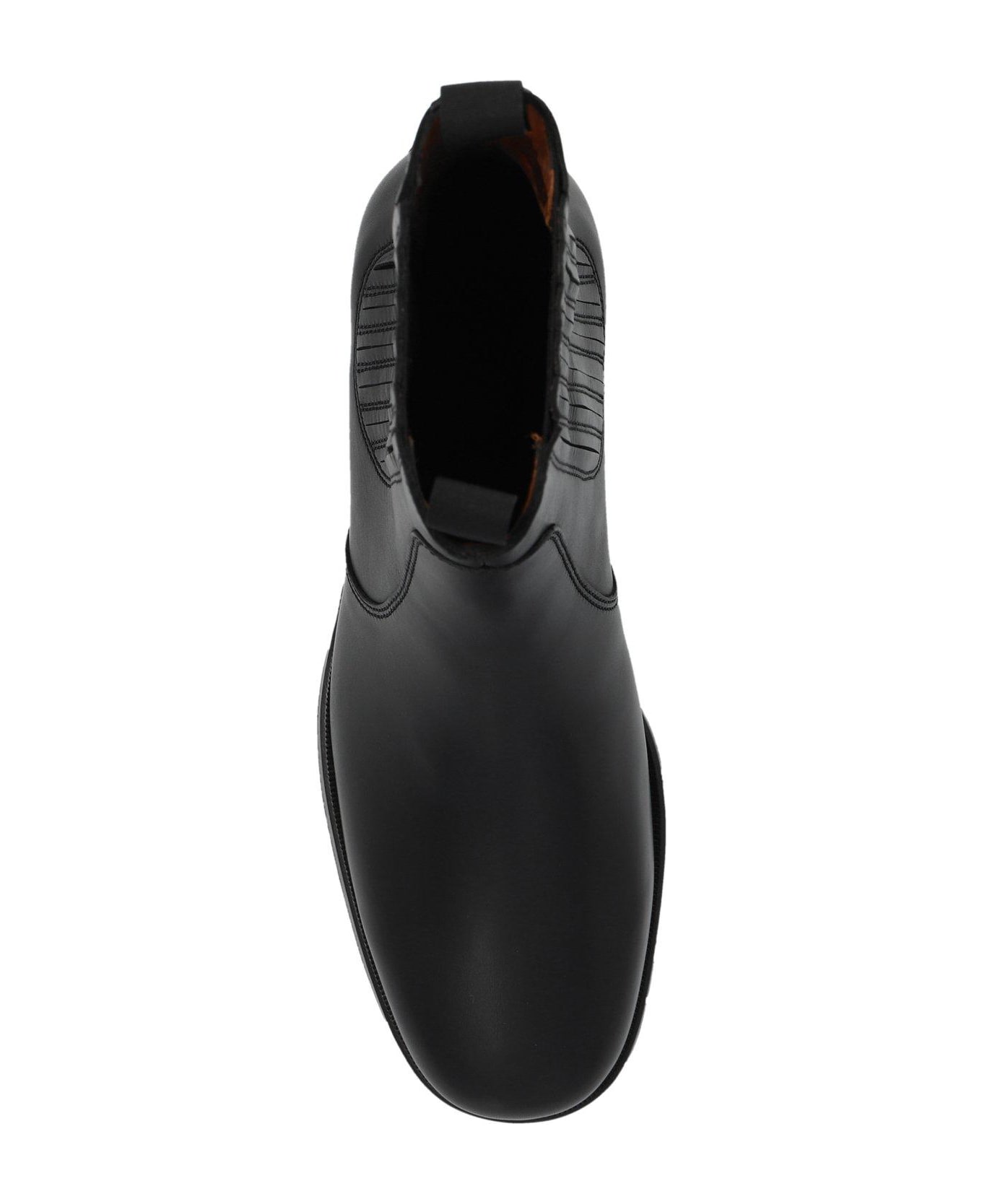 Lemaire Chelsea Round Toe Boots - BLACK