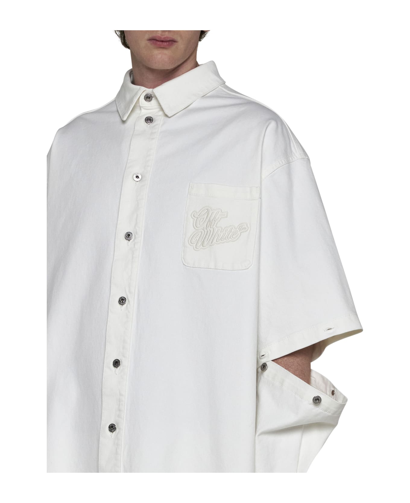 Off-White 90s Logo Overshirt - White