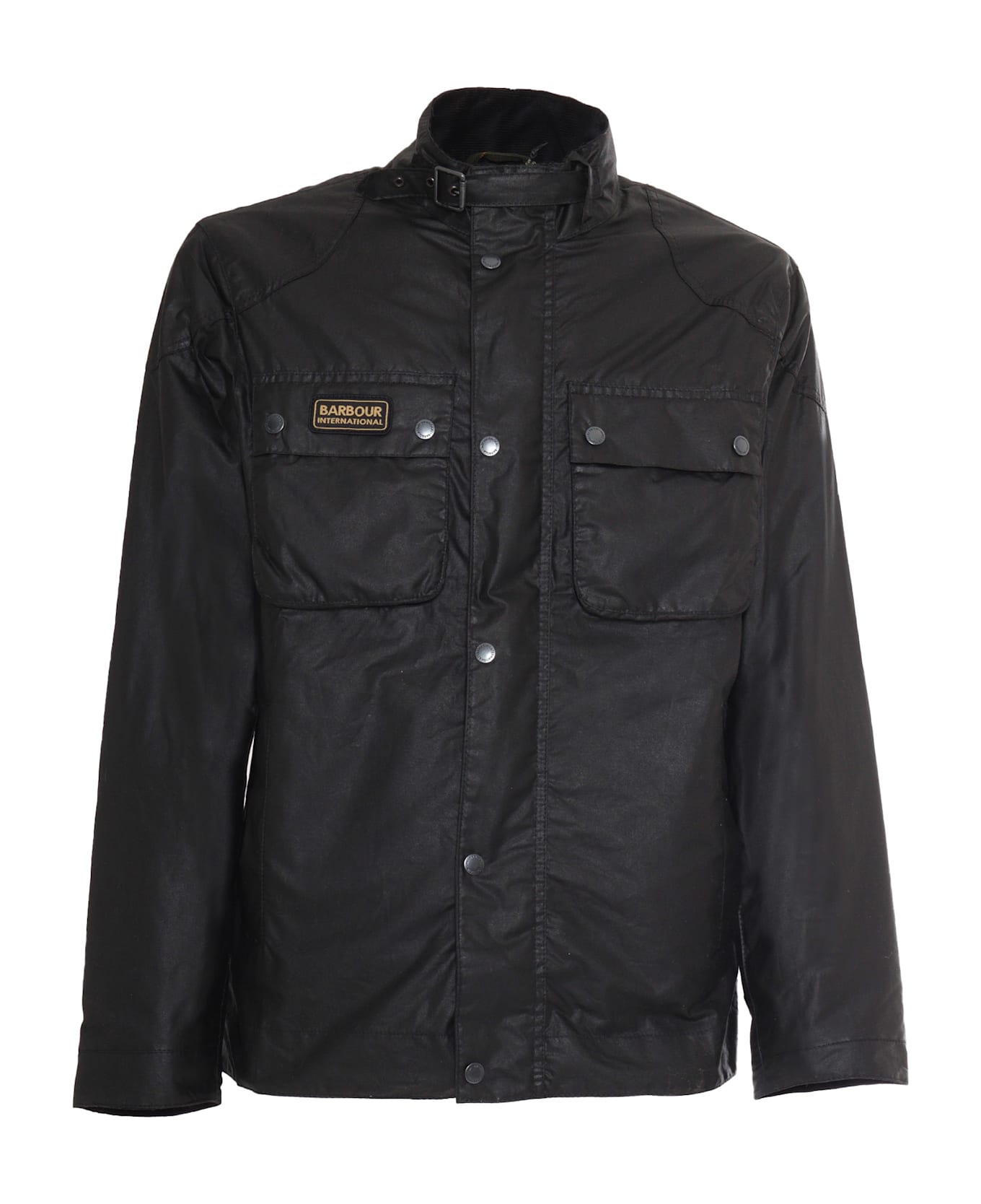 Barbour Merton Wax Jacket - BLACK