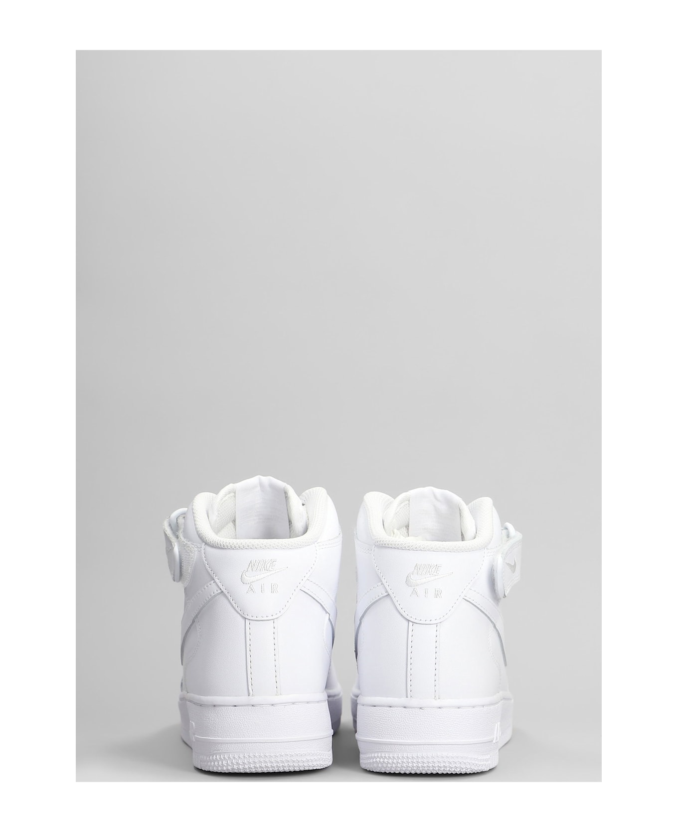 Nike Air Force Mid 1 07 Sneakers In White Leather - white
