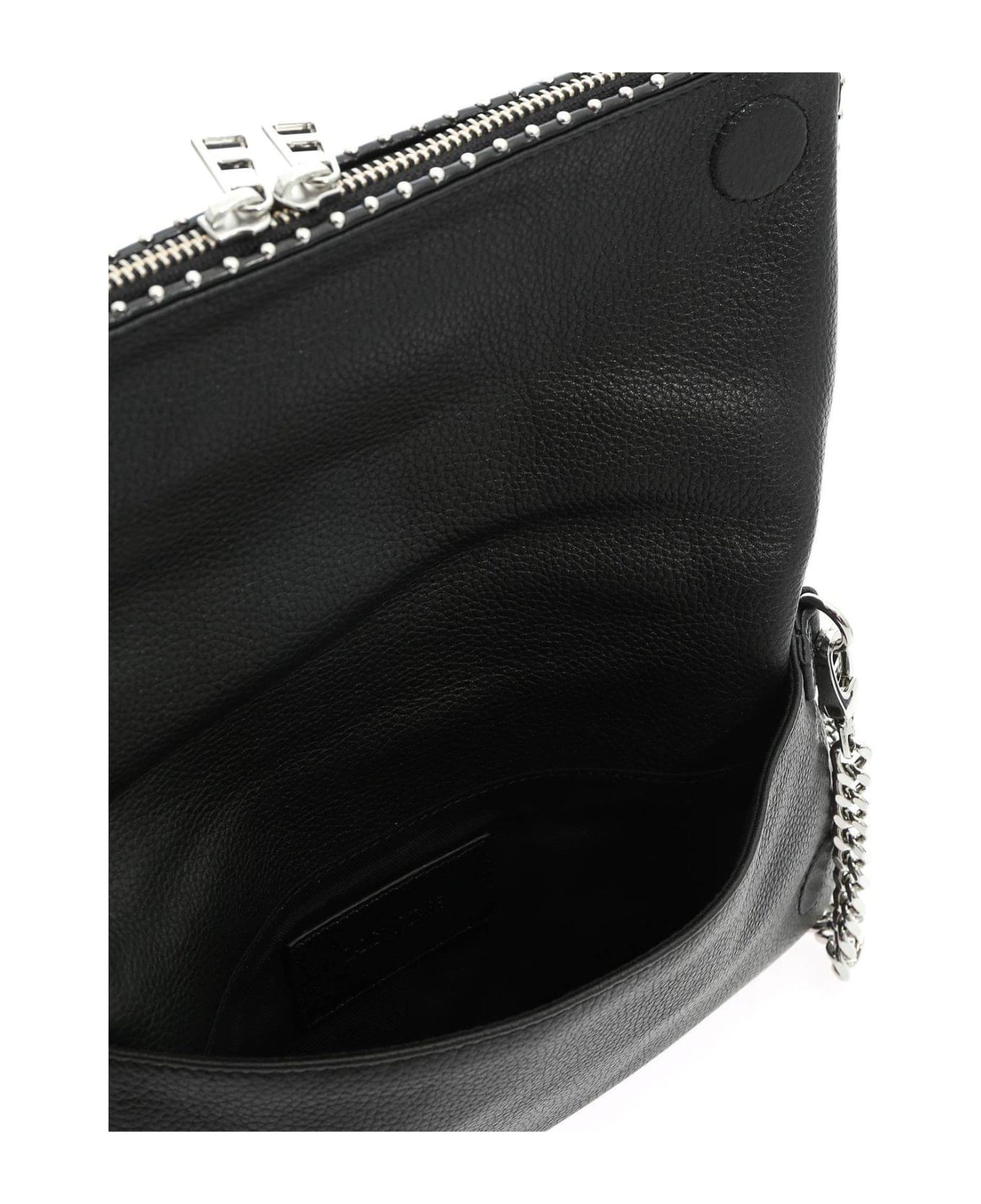 Zadig & Voltaire Stud-detailed Shoulder Bag in Black