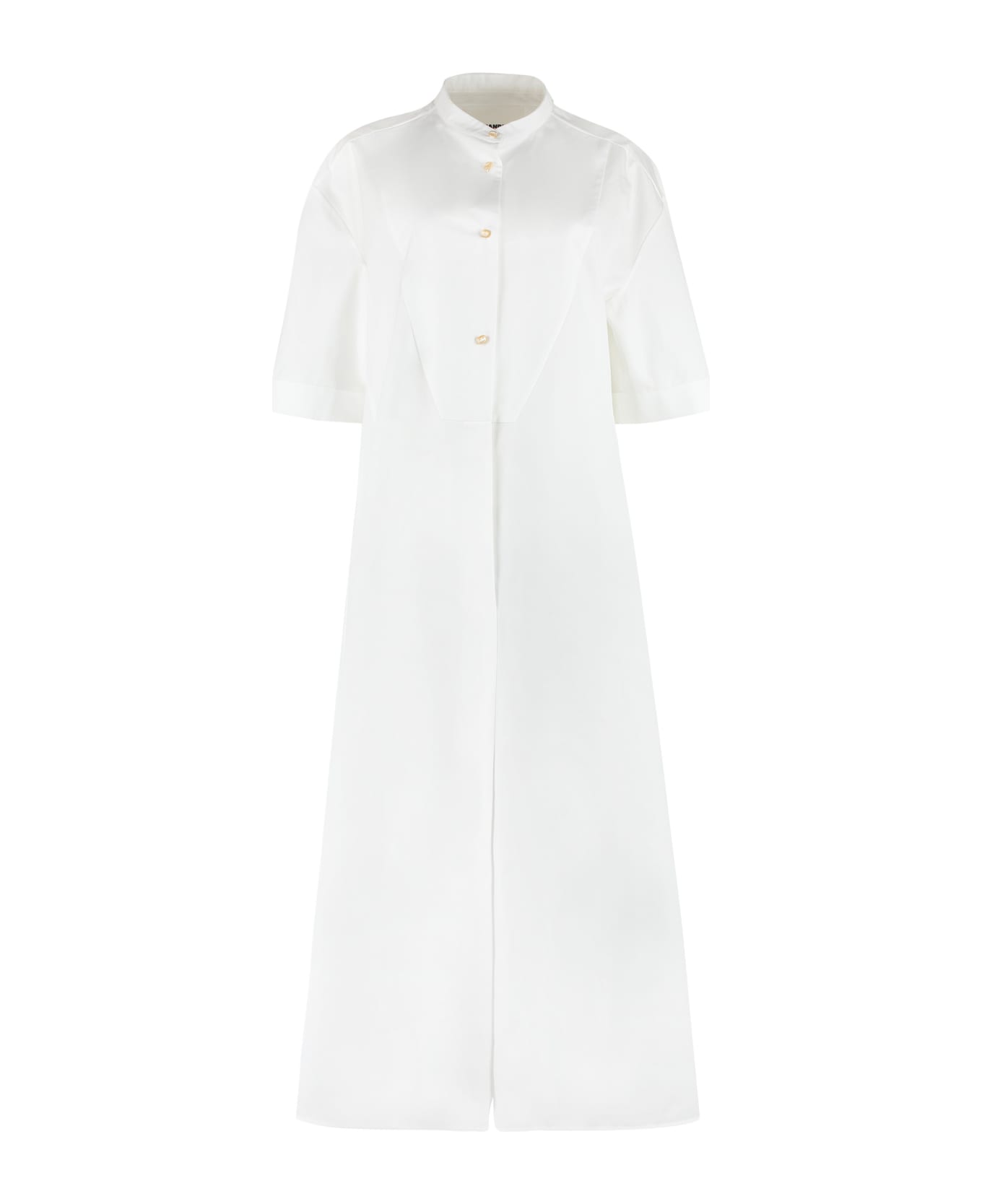 Jil Sander Cotton Shirtdress - White ワンピース＆ドレス