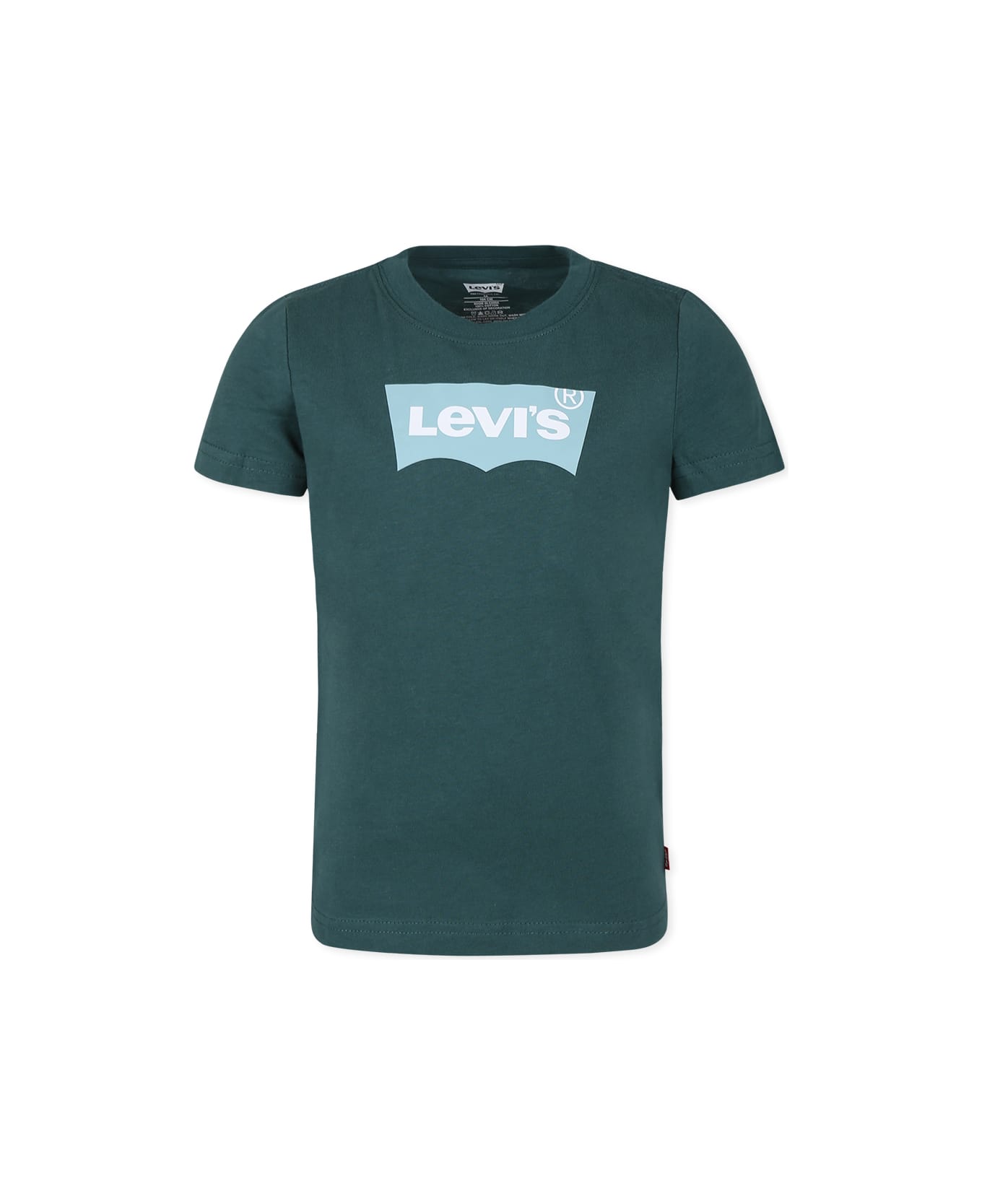 Levi's Green T-shirt For Boy With Logo - Green