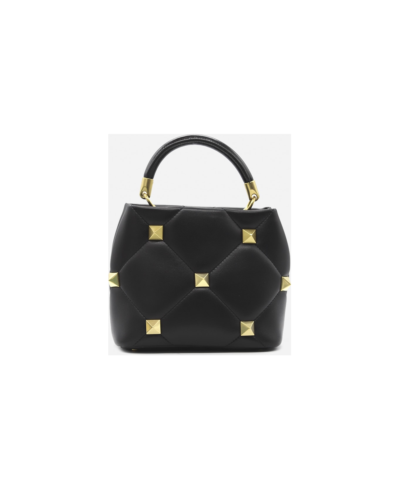 Valentino Garavani Small Roman Stud Handbag - Black