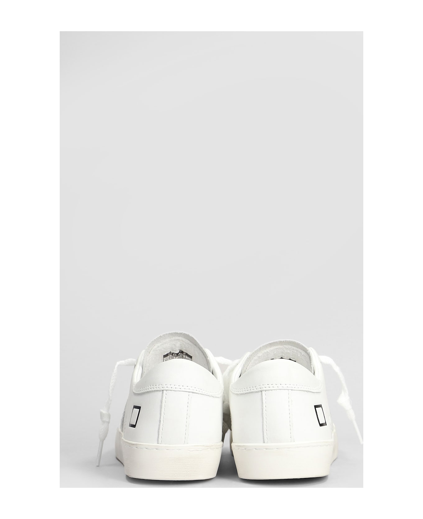 D.A.T.E. Hill Low Sneakers In White Leather - white