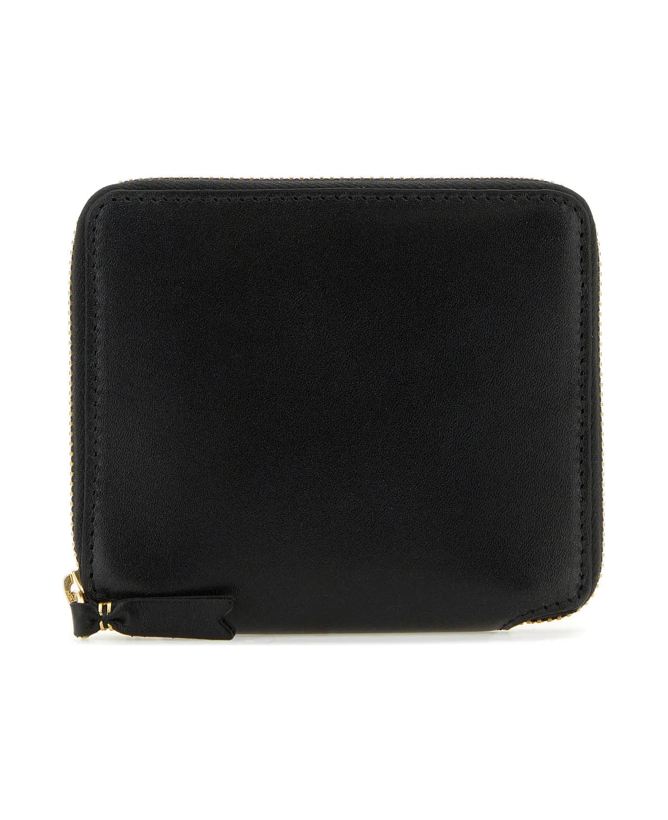 Comme des Garçons Wallet Black Leather Wallet - BLACK