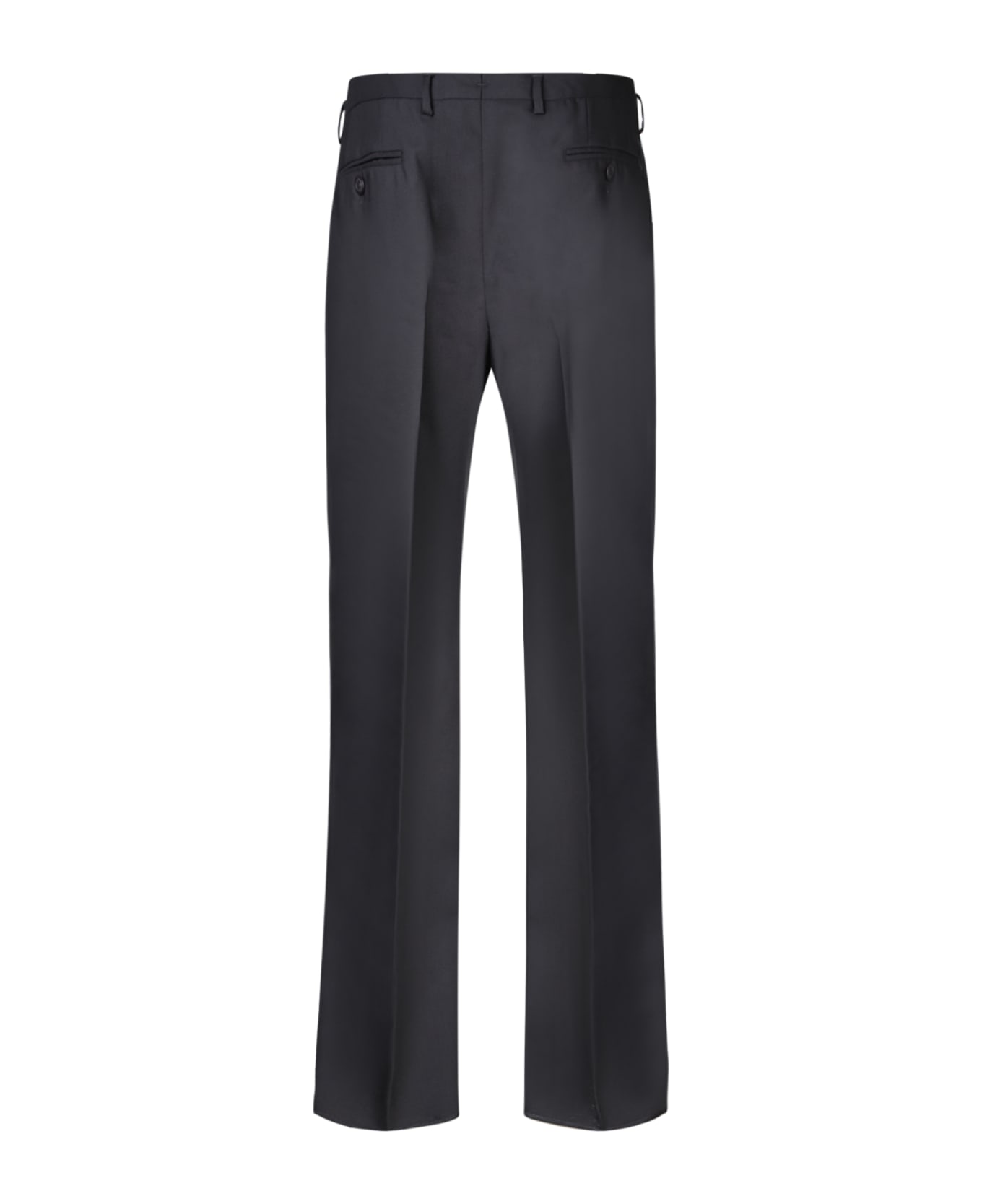 Emporio Armani Tropical Black Trousers - Black