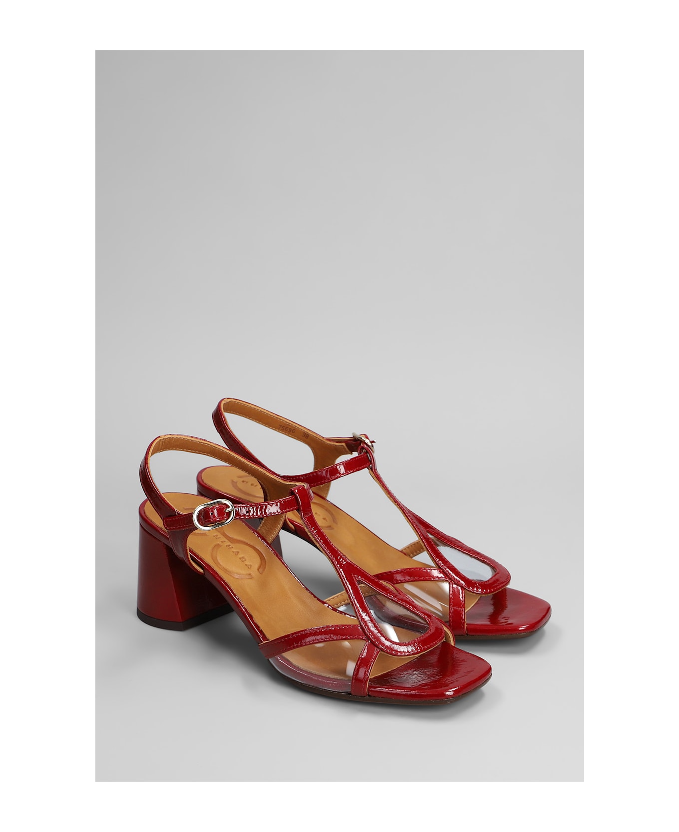 Chie Mihara Ryona Sandals In Red Leather - red