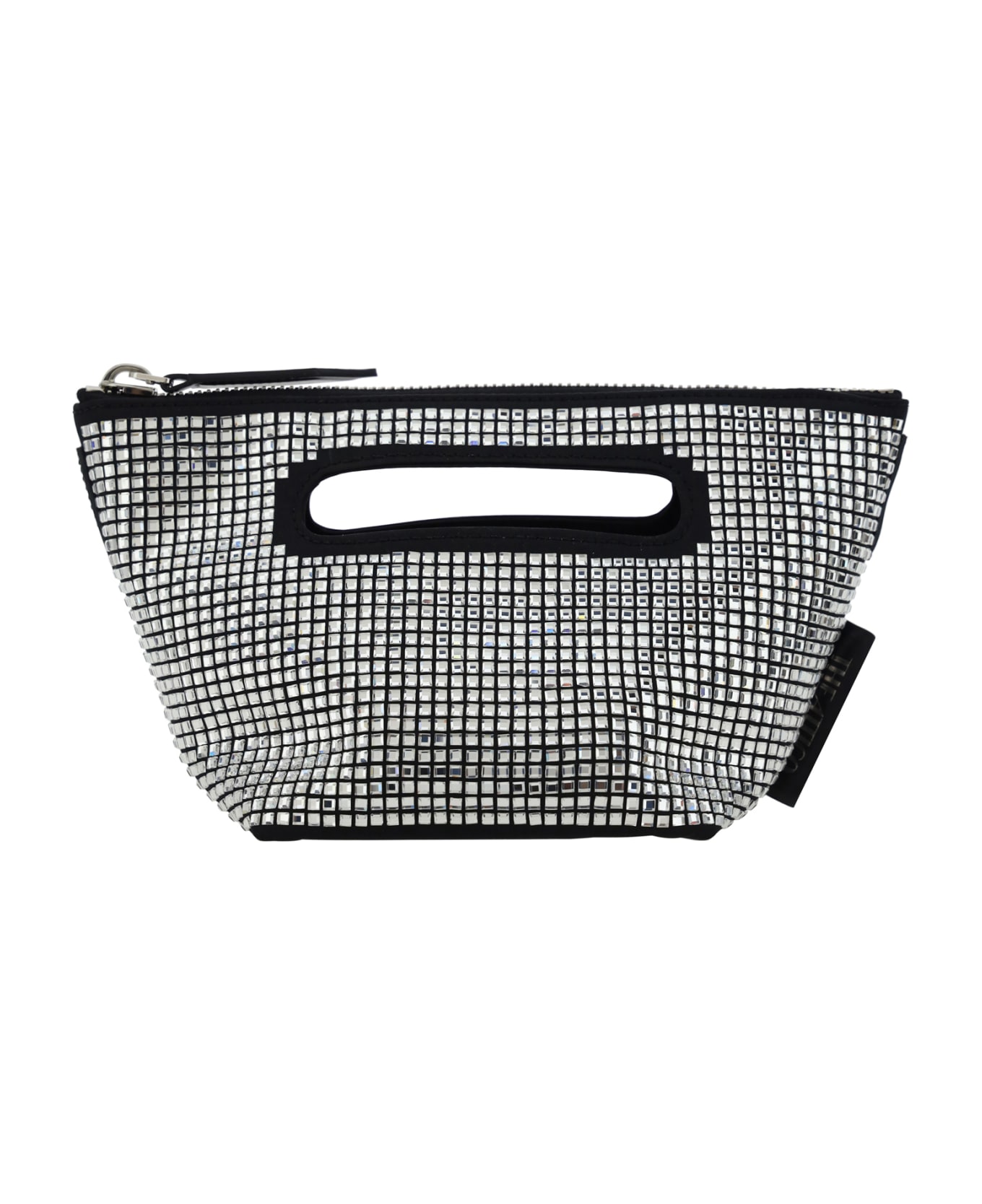 The Attico Via Dei Giardini 15 Handbag - Black/crystal