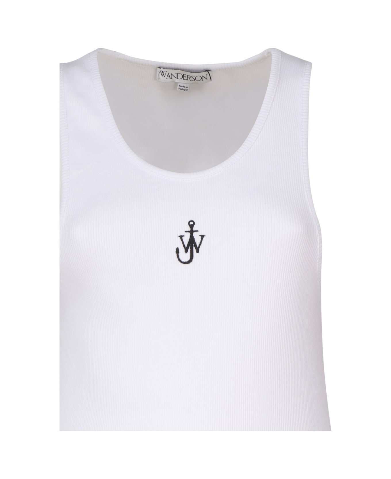 J.W. Anderson Tank Top With Embroidery - White