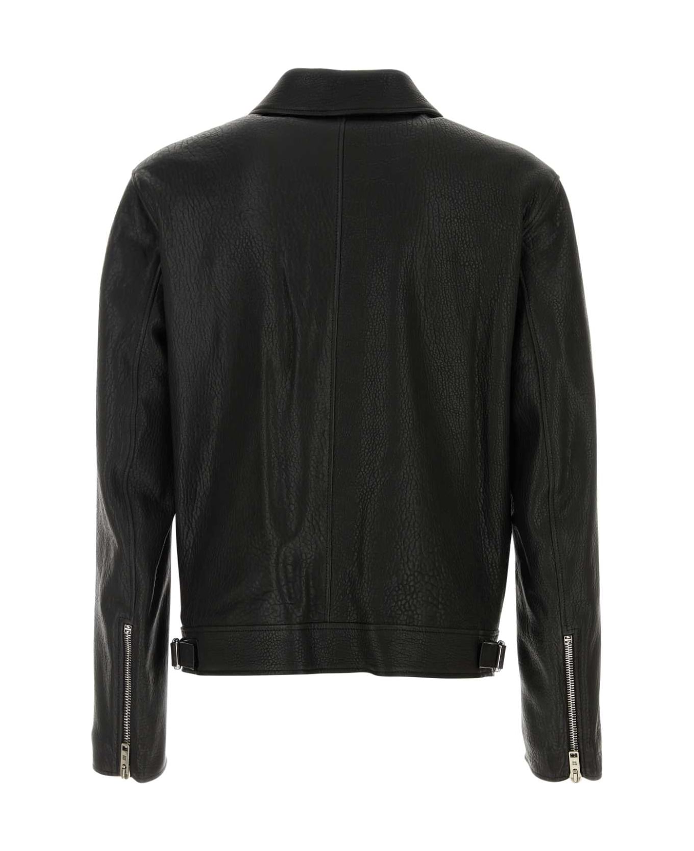 Givenchy Black Leather Jacket - BLACK