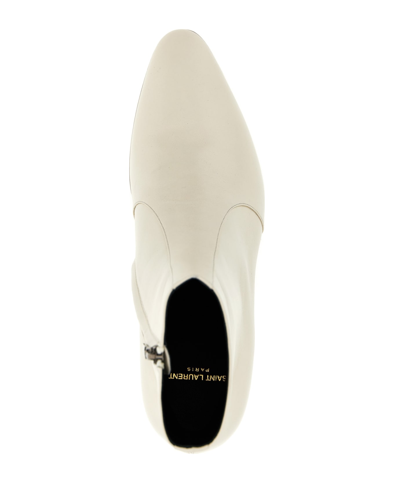 Saint Laurent 'vassili' Ankle Boots - White