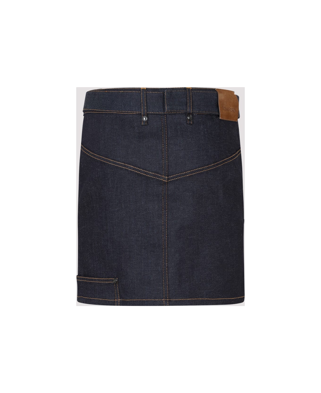 Tom Ford Denim Skirt - Dark Indigo