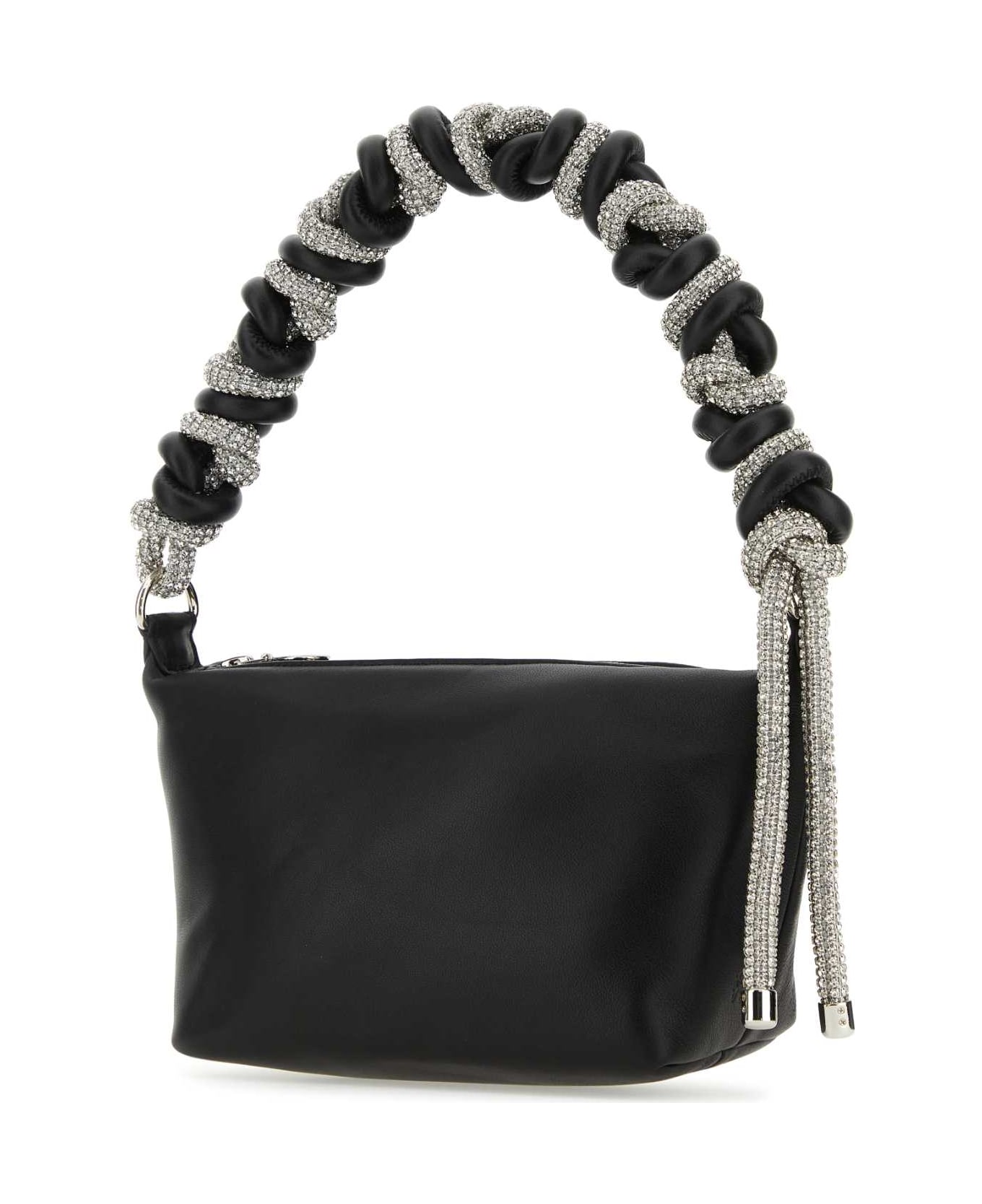 Kara Black Nappa Leather Handbag - BLACK