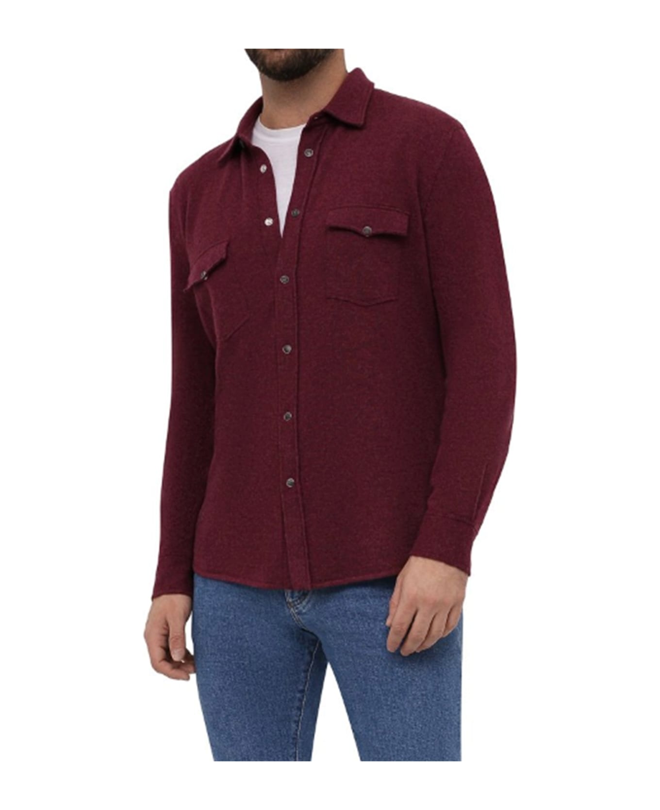 Brunello Cucinelli Wool Shirt - Red