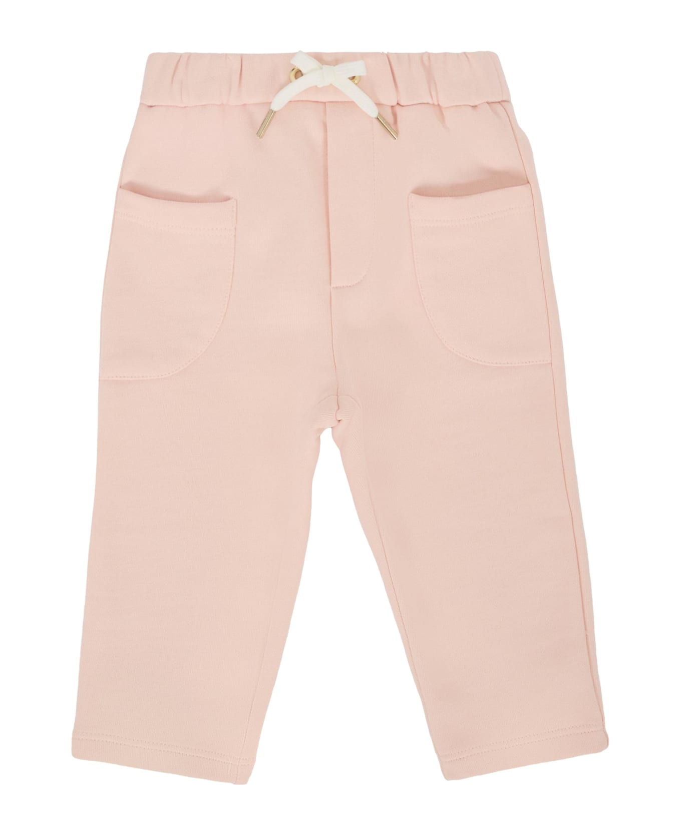 Chloé Pink Tracksuit For Baby Girl With Logo - Pink