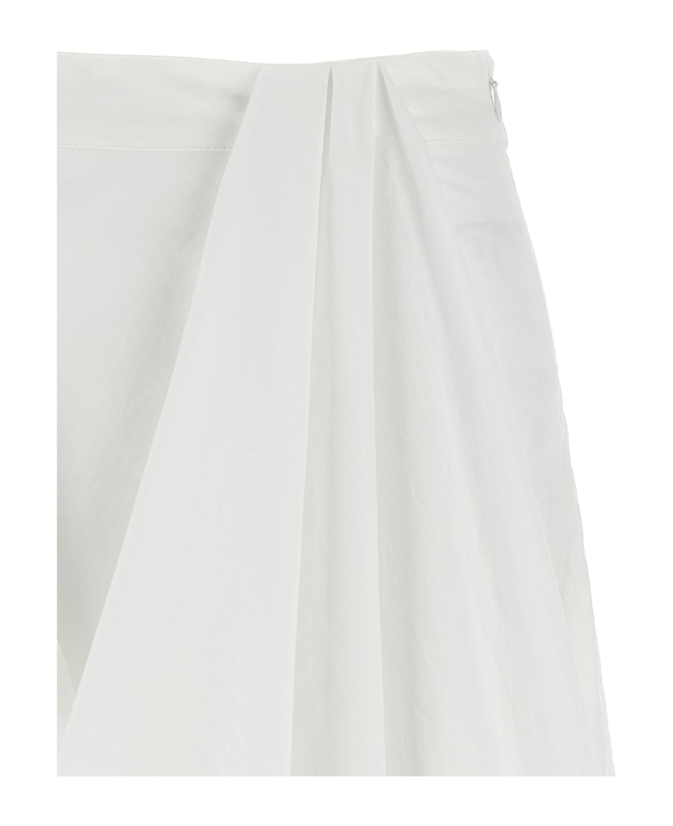 Brunello Cucinelli 
bubble Hem
 Skirt - Bianco Naturale