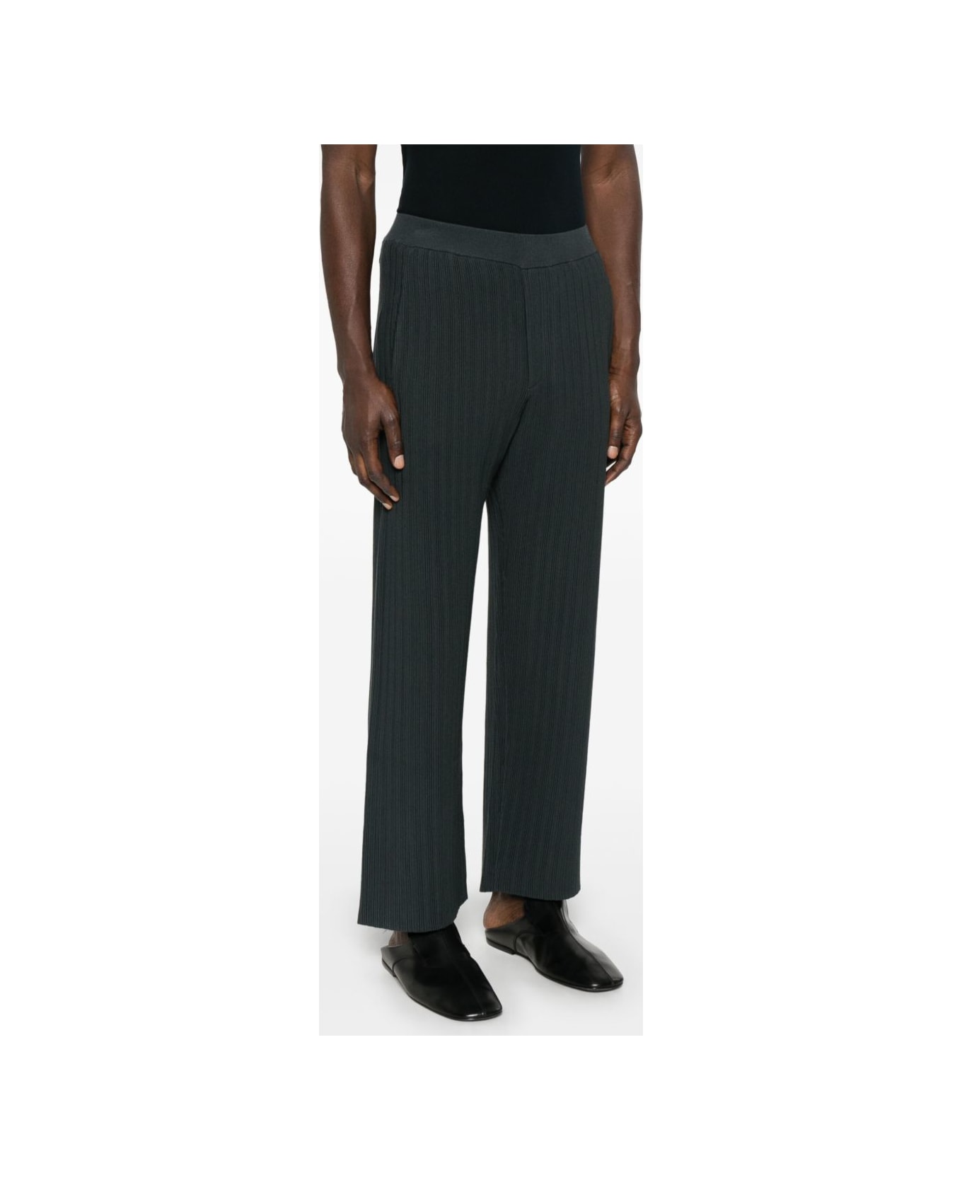 Emporio Armani Ribbed Trousers - Grey