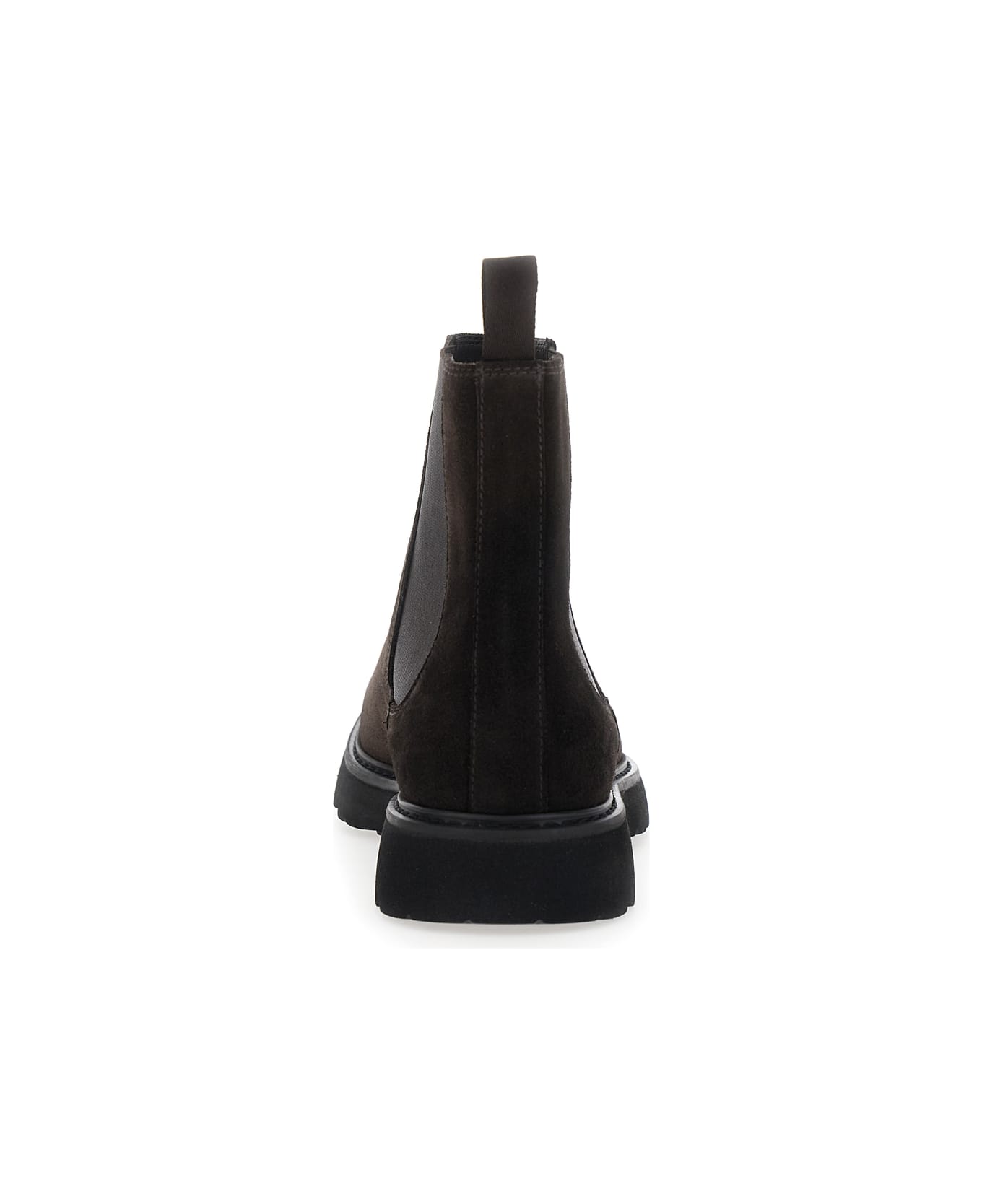 Doucal
s Brown Chelsea Boots In Suede Man - Brown