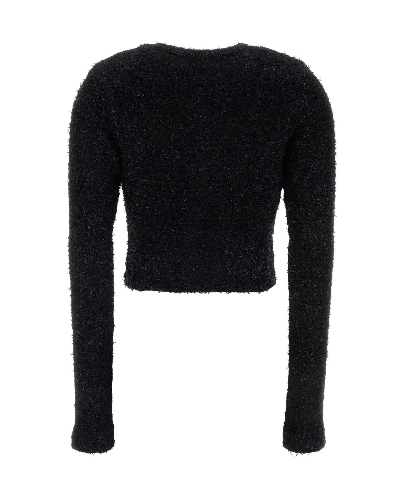 Balenciaga Cropped Cardigan - Black