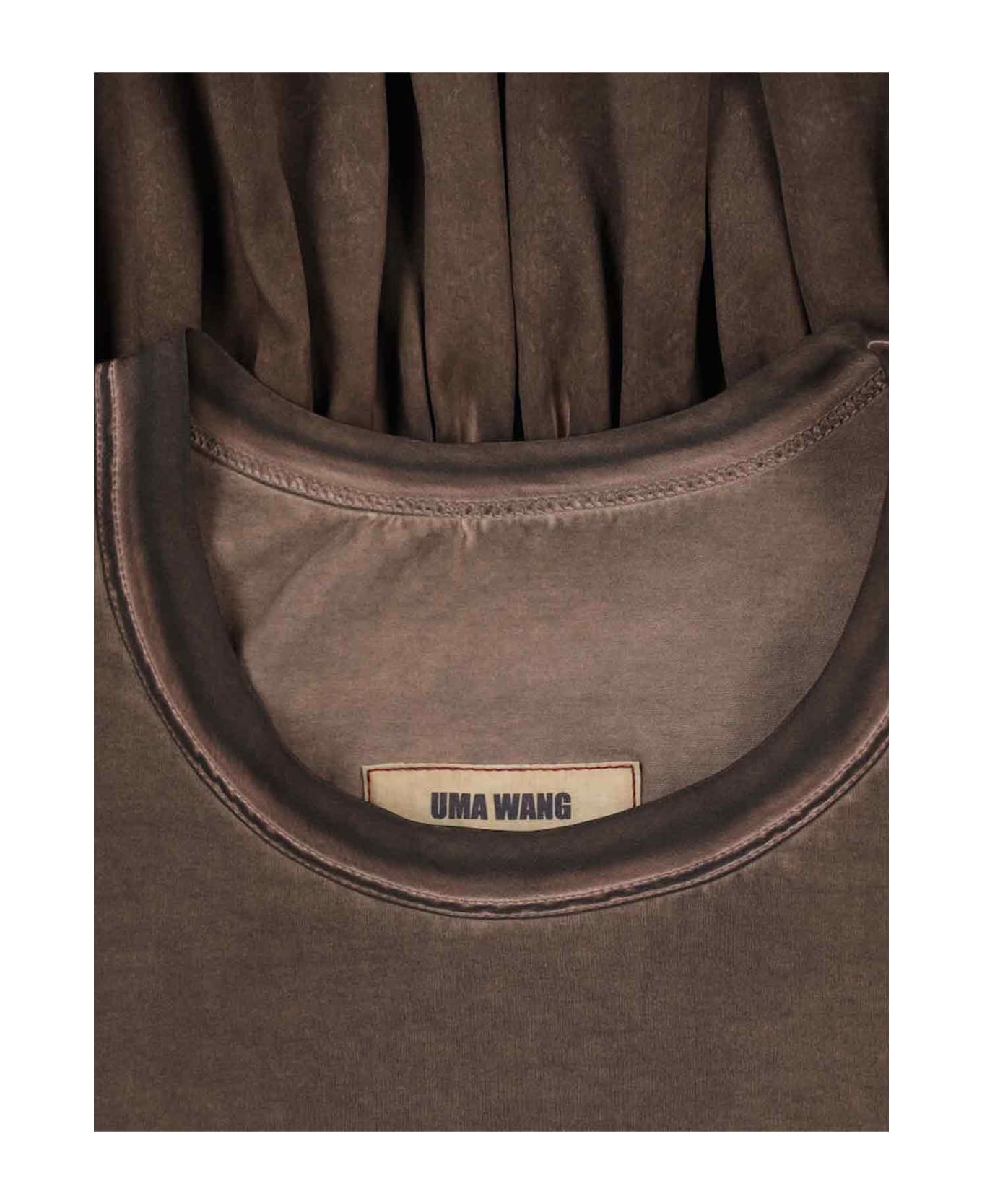 Uma Wang Flared T-shirt 
todi
 - BROWN